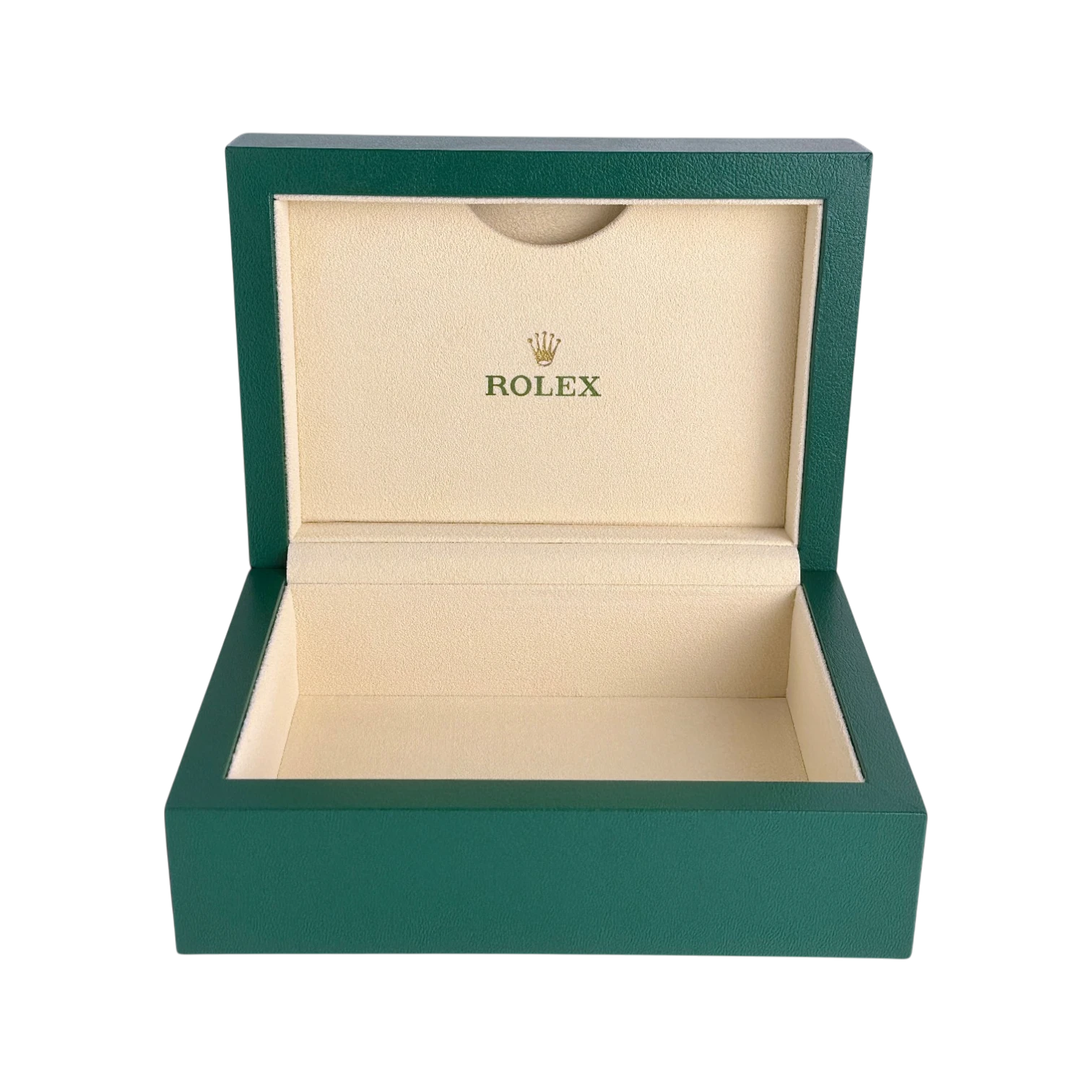Rolex Oyster M Uhrenbox Grün/Beige - Box mit Umkarton Ref. 39139.04