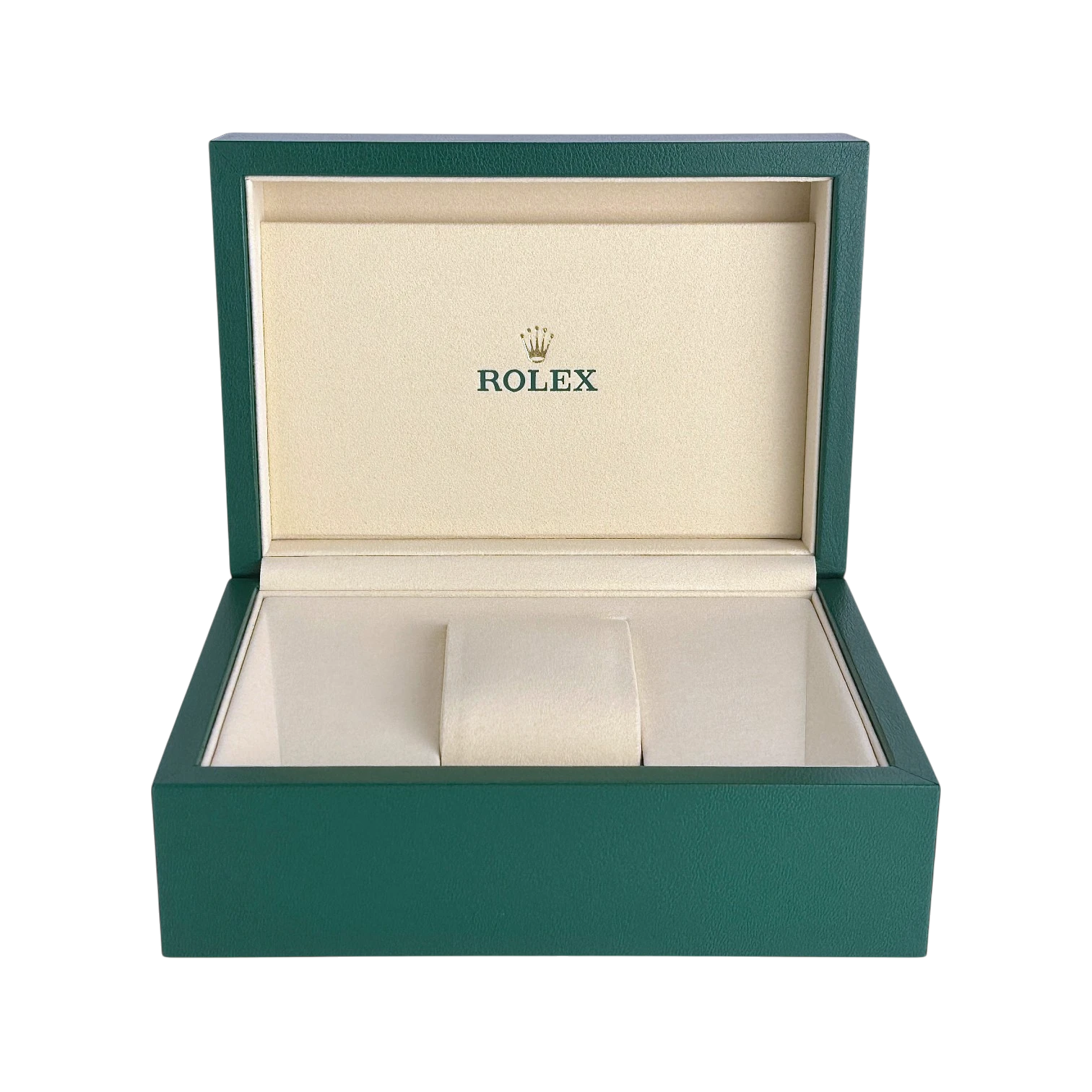 Rolex Oyster M Uhrenbox Grün/Beige - Box mit Umkarton Ref. 53491.8071
