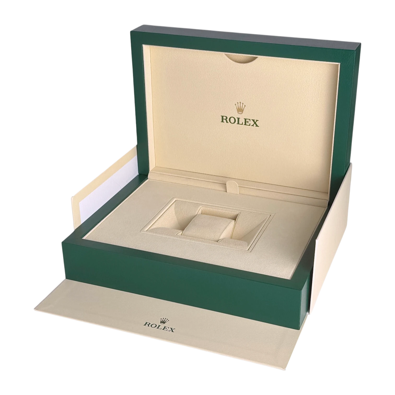 Rolex Oyster XL Uhrenbox Grün/Beige - Box mit Umkarton Ref. 39143.8064