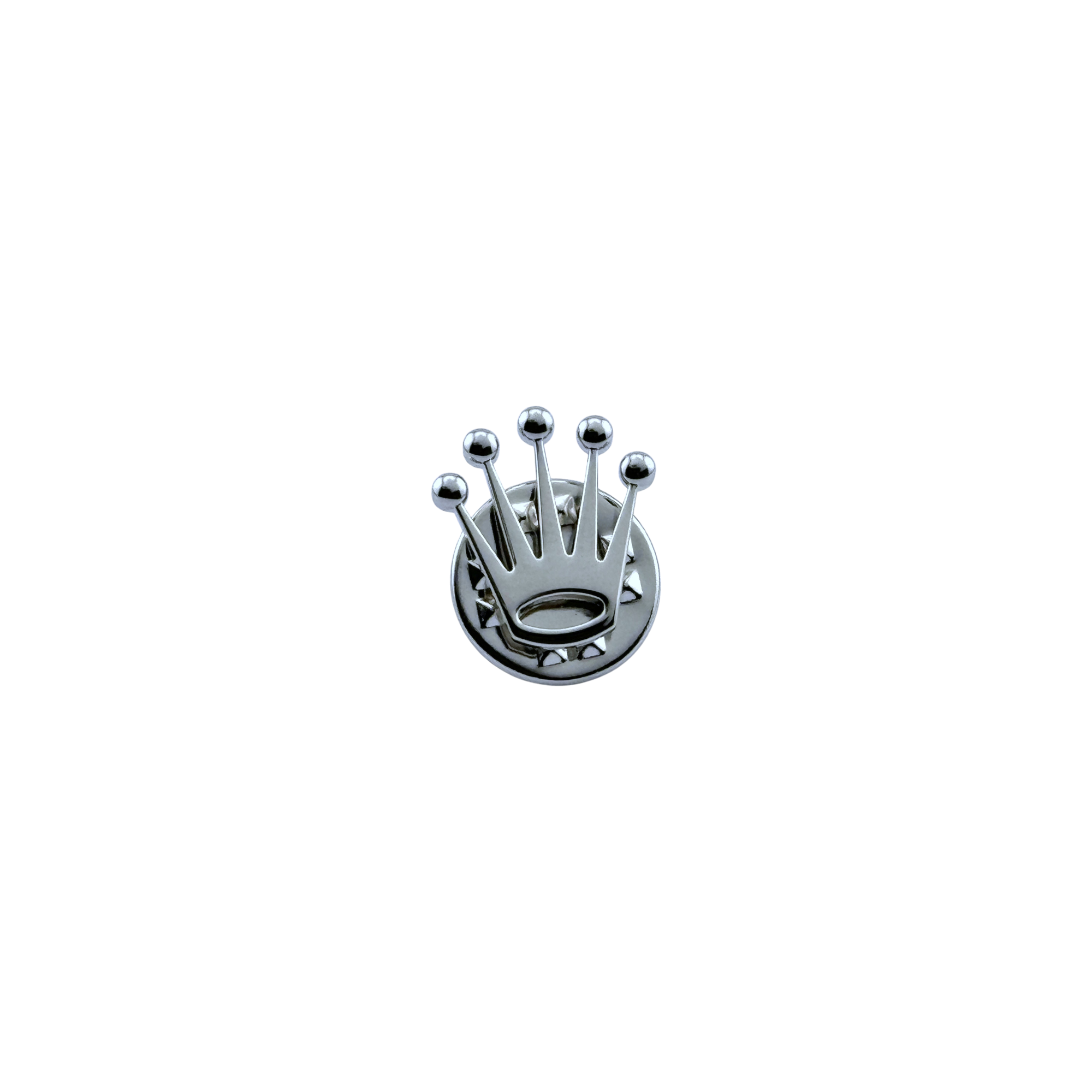 Rolex Crown Black Png Rolex Pin In Silver