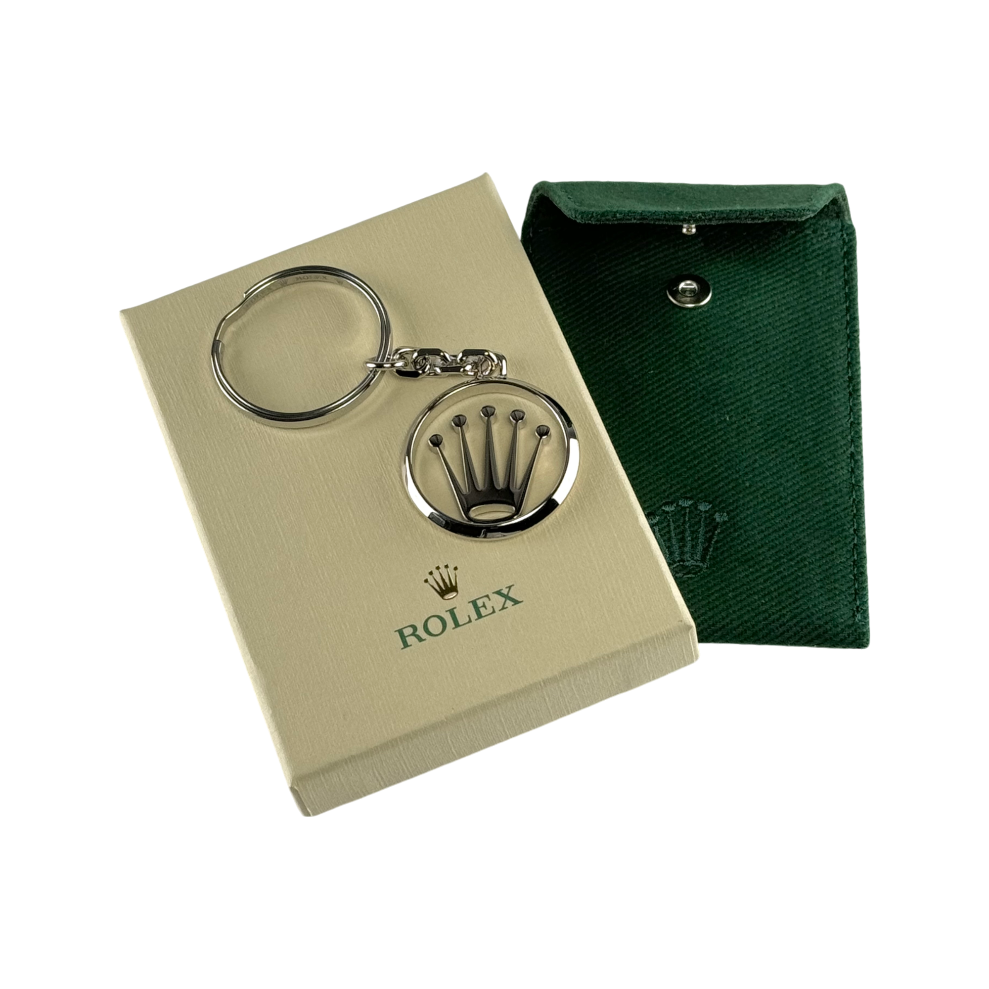 Rolex keychain pendant in silver
