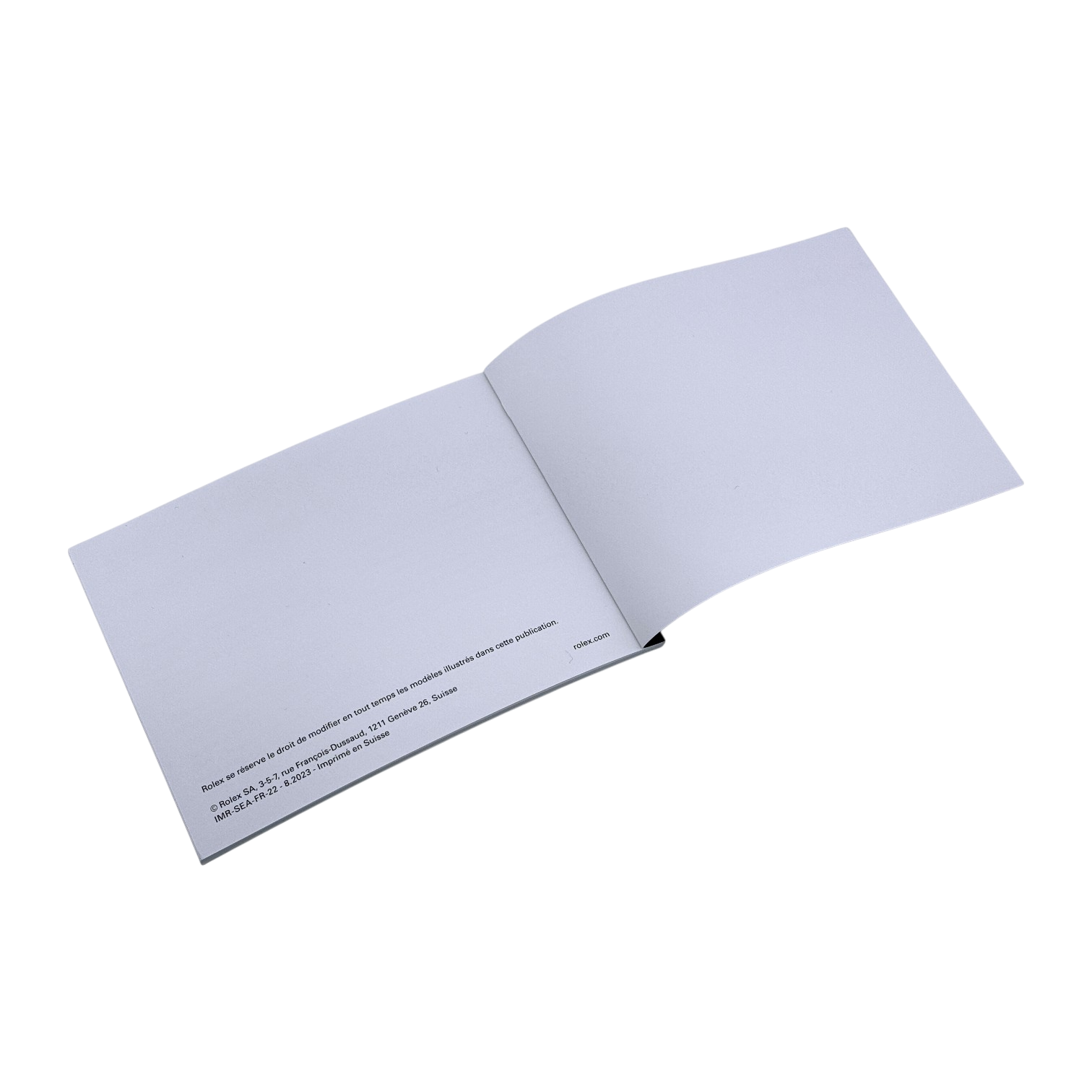 Rolex Sea‑Dweller, Deepsea Handbuch booklet Französisch IMR-SEA-FR-22 - 8.2023