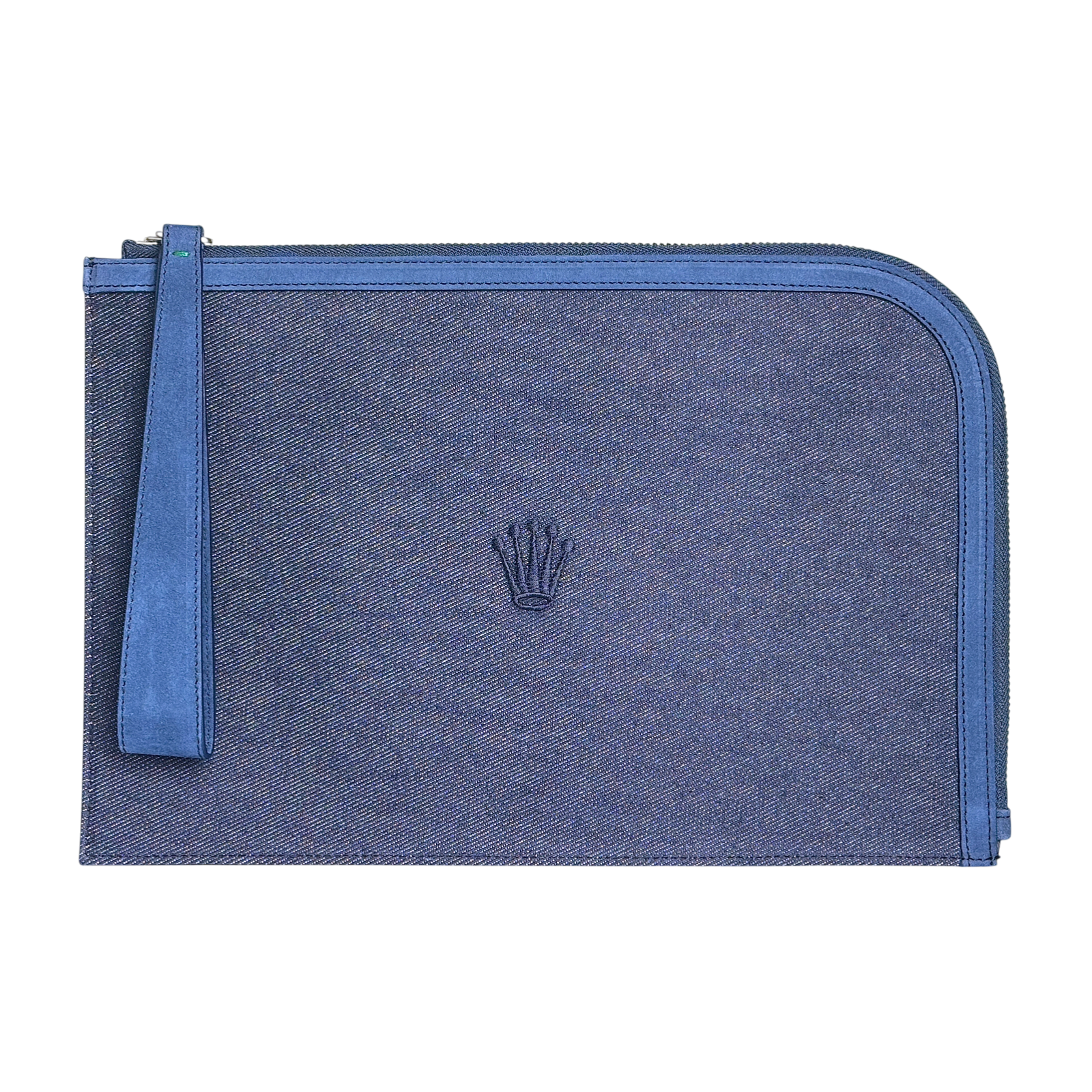 Rolex Tasche, Handtasche, Clutch, Pochette aus Baumwolle in Blau