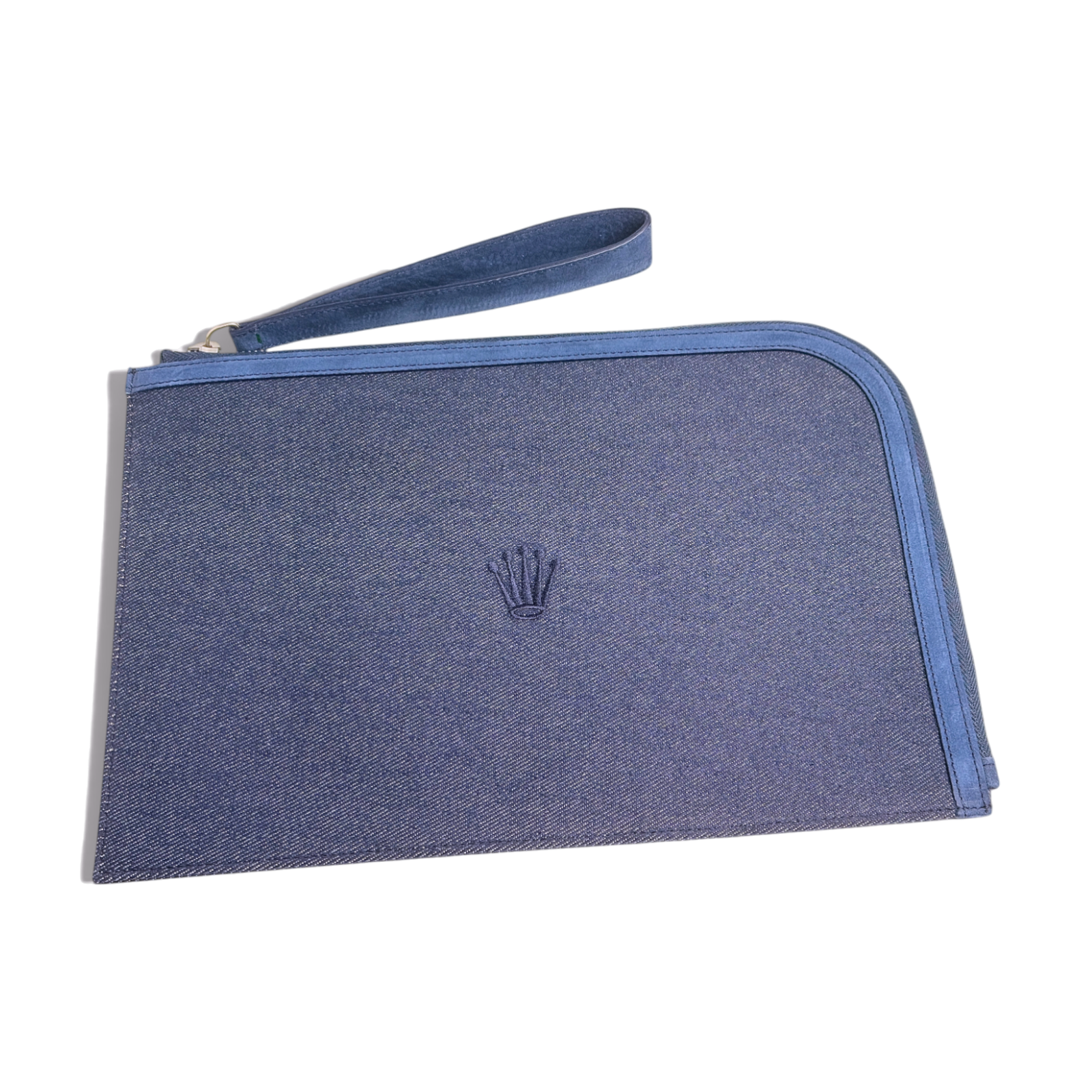Rolex Tasche, Handtasche, Clutch, Pochette aus Baumwolle in Blau
