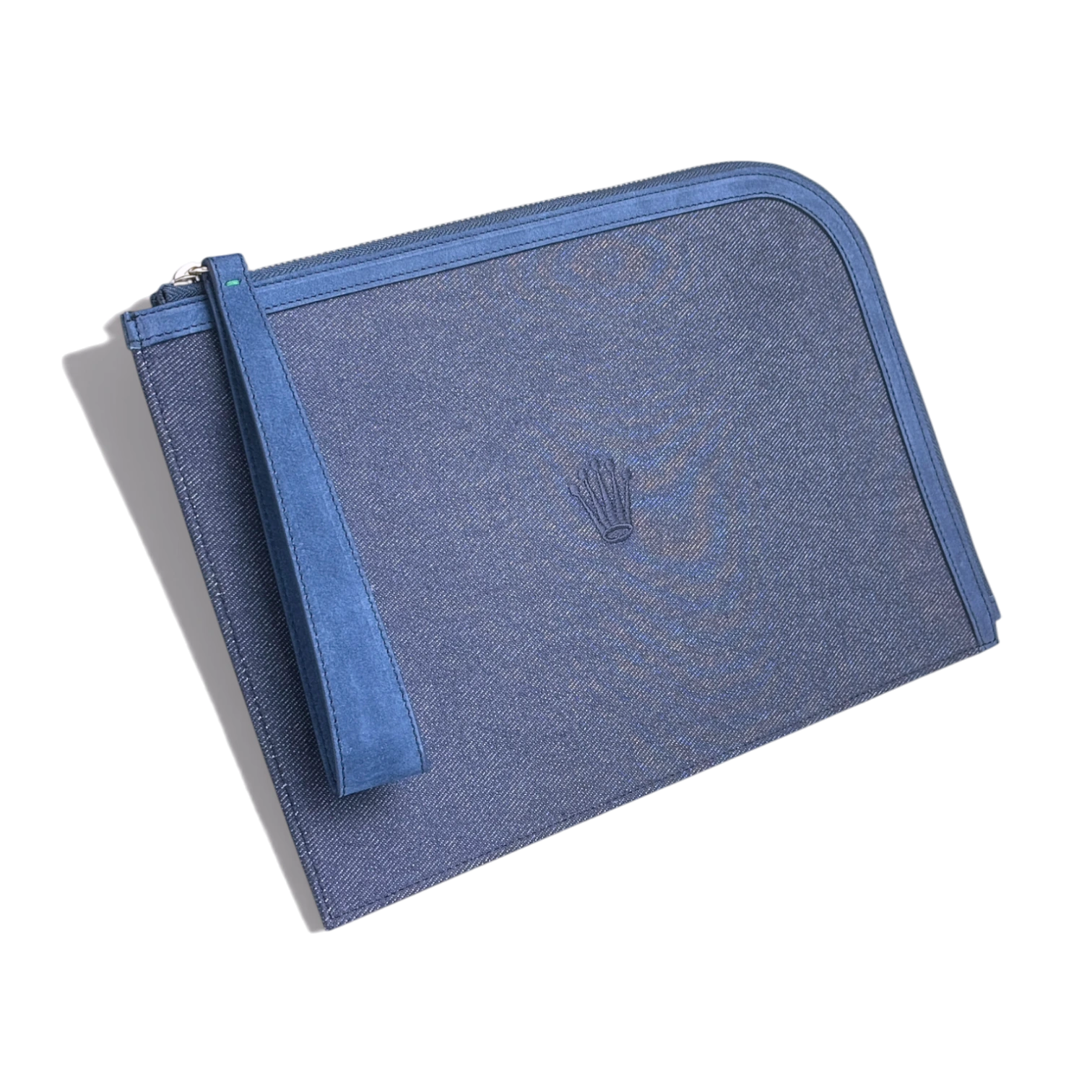 Rolex Tasche, Handtasche, Clutch, Pochette aus Baumwolle in Blau