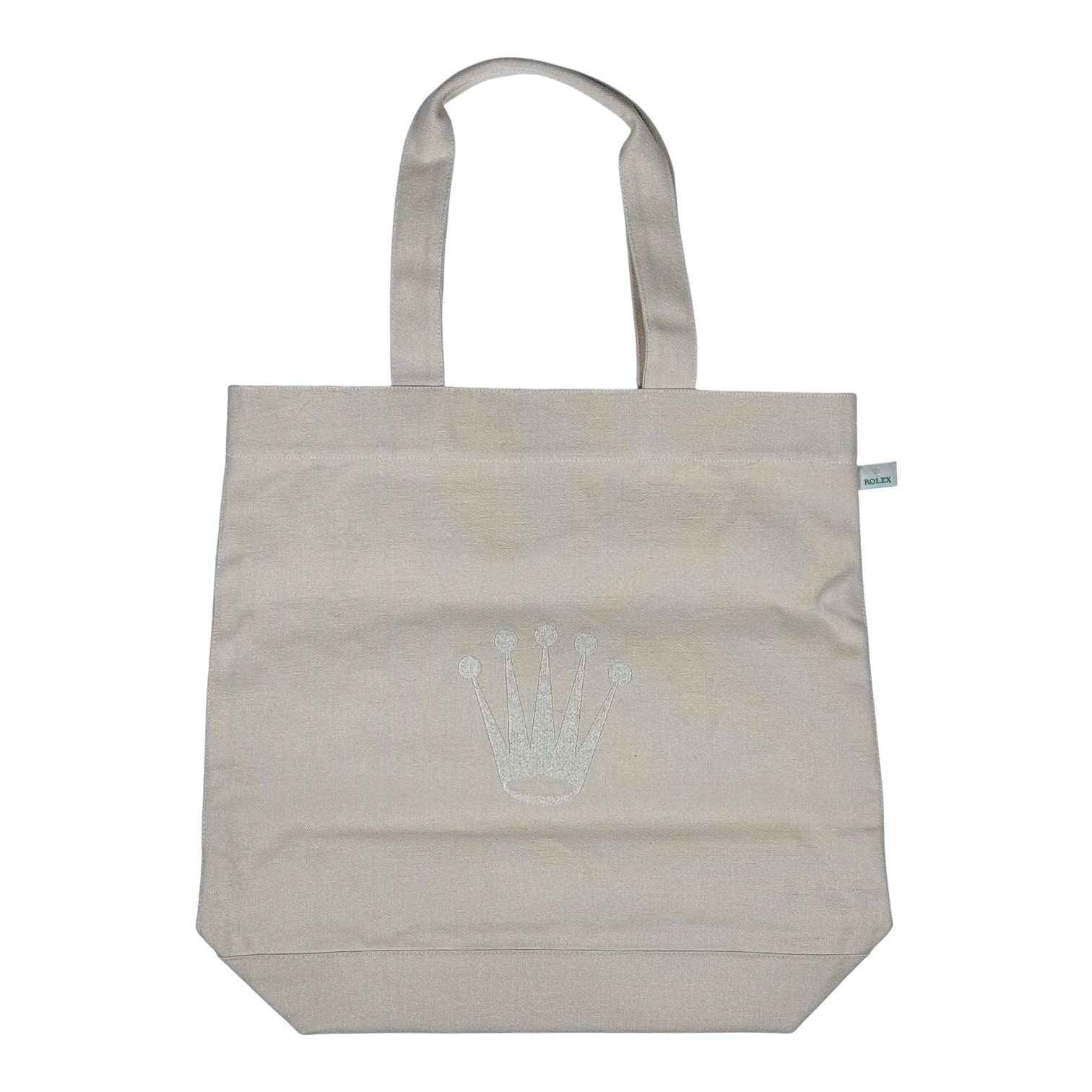 Rolex Tasche Tragetasche Jutebeutel Beutel Beige Baumwolle tote bag cotton green