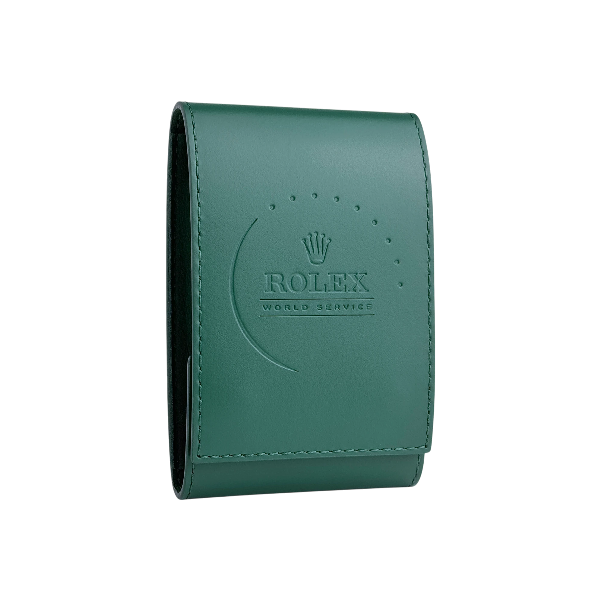 Rolex 'World Service' Uhrenetui Grün - Luxus Reiseetui mit Umkarton