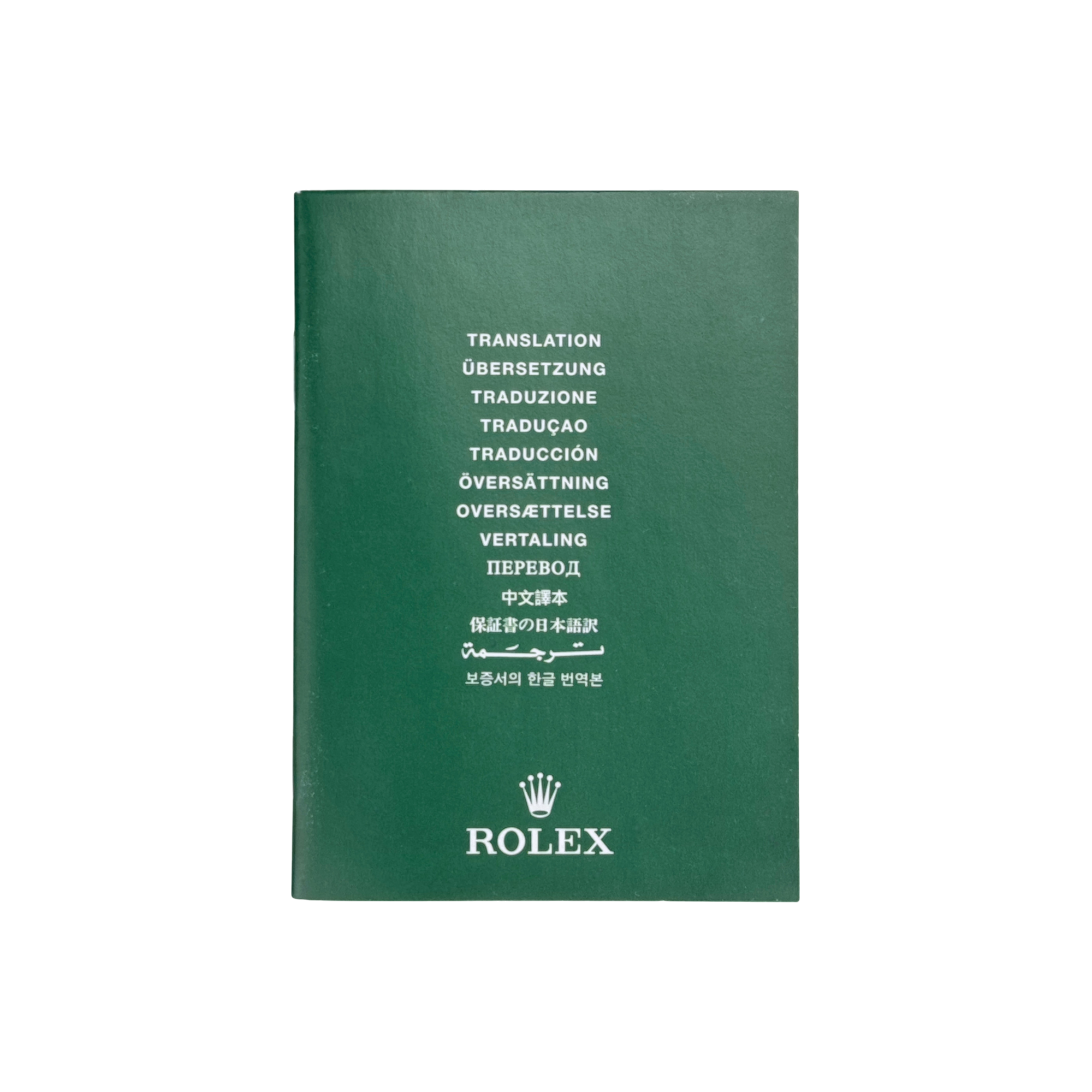 Rolex Übersetzung Handbuch Anleitung translation booklet Ref. 565.01