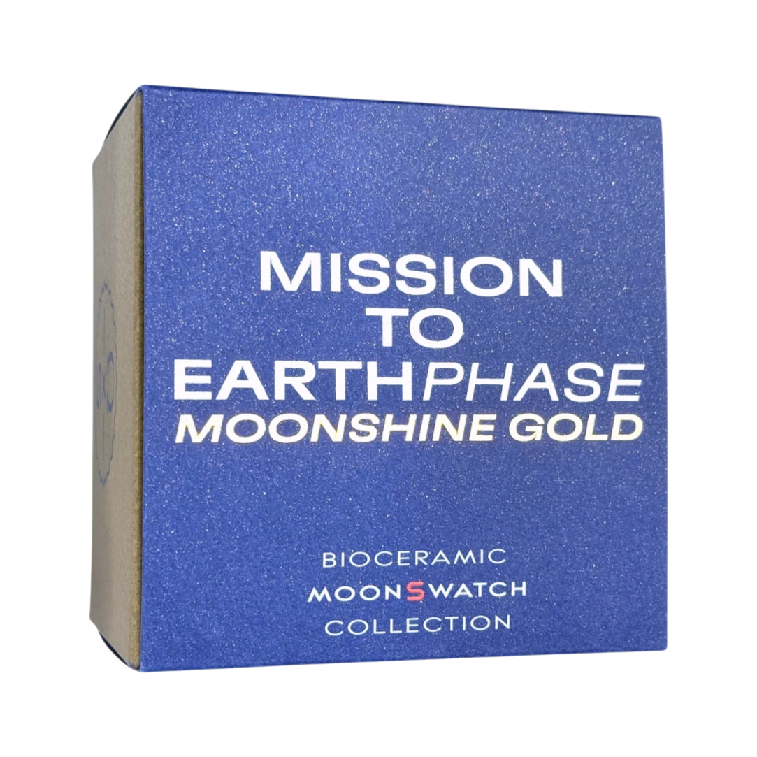 Swatch Omega MoonSwatch Mission to Earthphase Moonshine Gold "Snoopy" SO33N704L