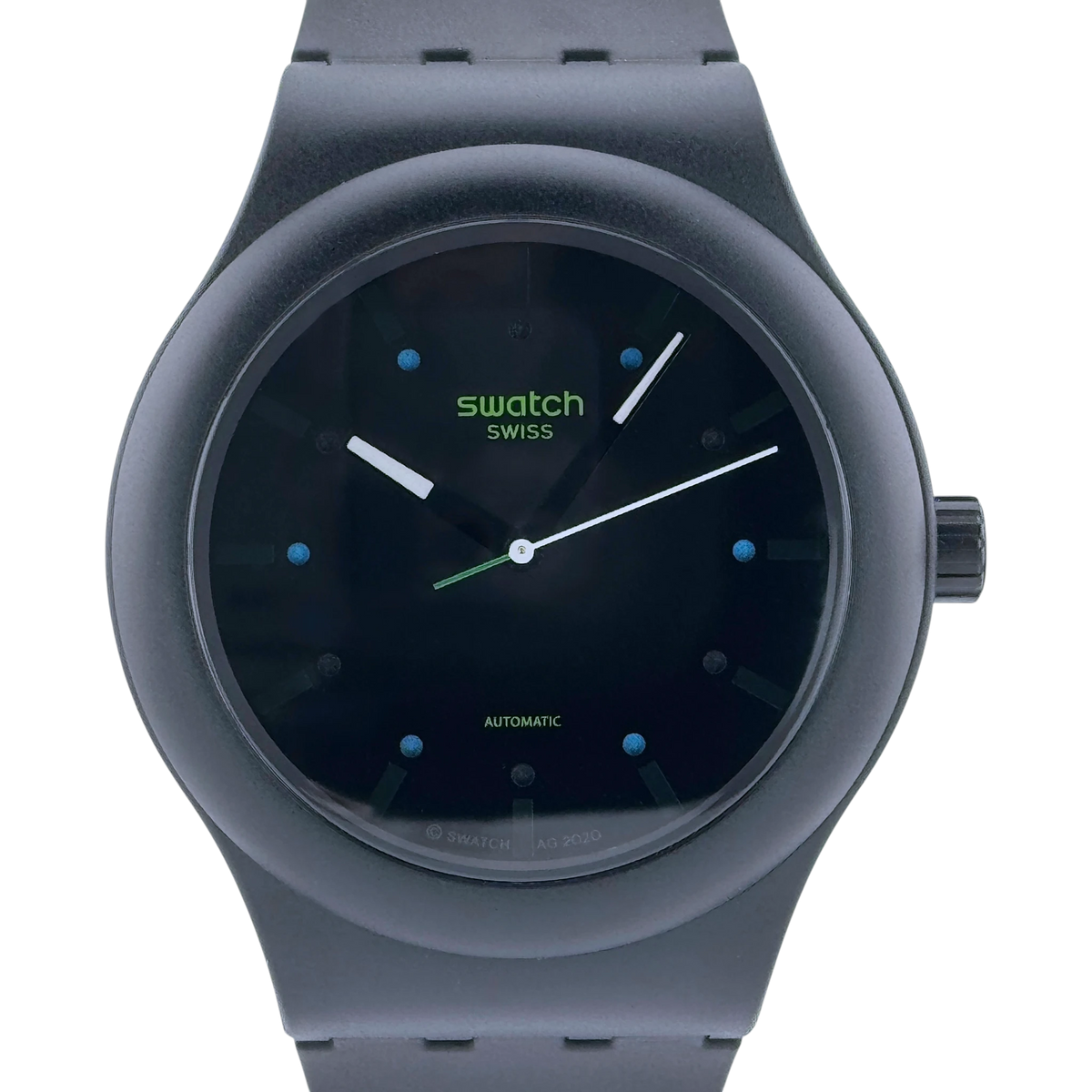 Swatch SISTEM51 AM51 Automatik Armbanduhr Herrenuhr Schwarz 42 mm Ref. SO30B400