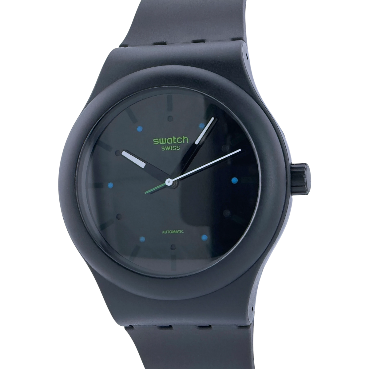 Swatch SISTEM51 AM51 Automatik Armbanduhr Herrenuhr Schwarz 42 mm Ref. SO30B400
