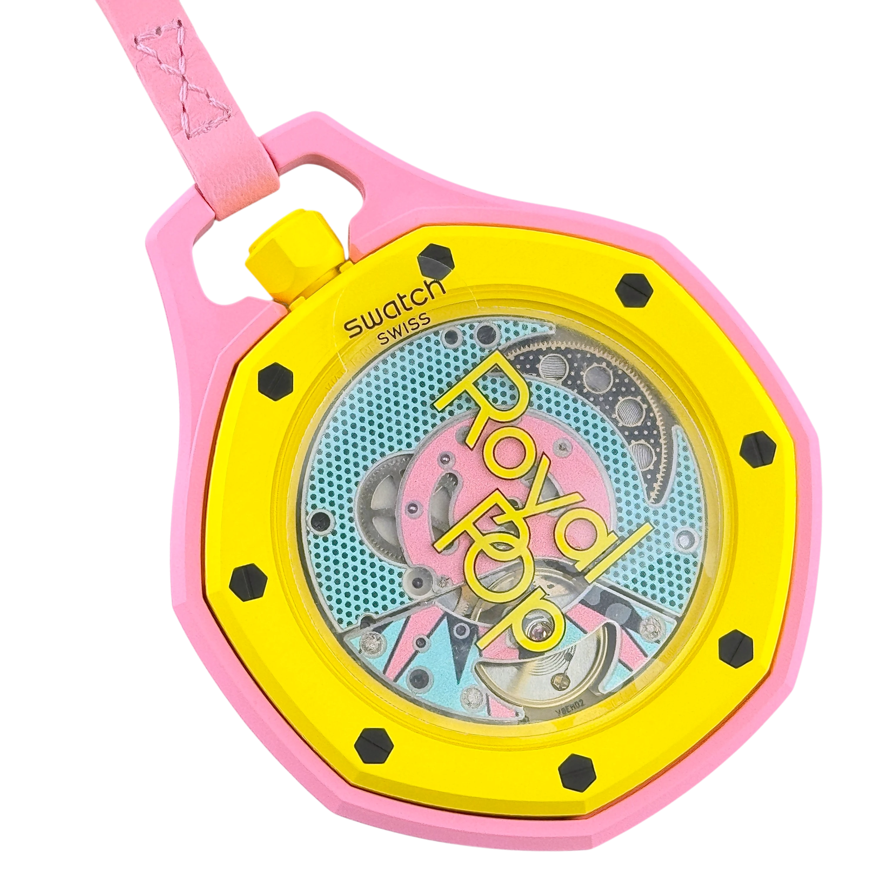 Swatch X Audemars Piguet AP Royal Pop OTG ROZ Mechanische Taschenuhr SSX03J100N