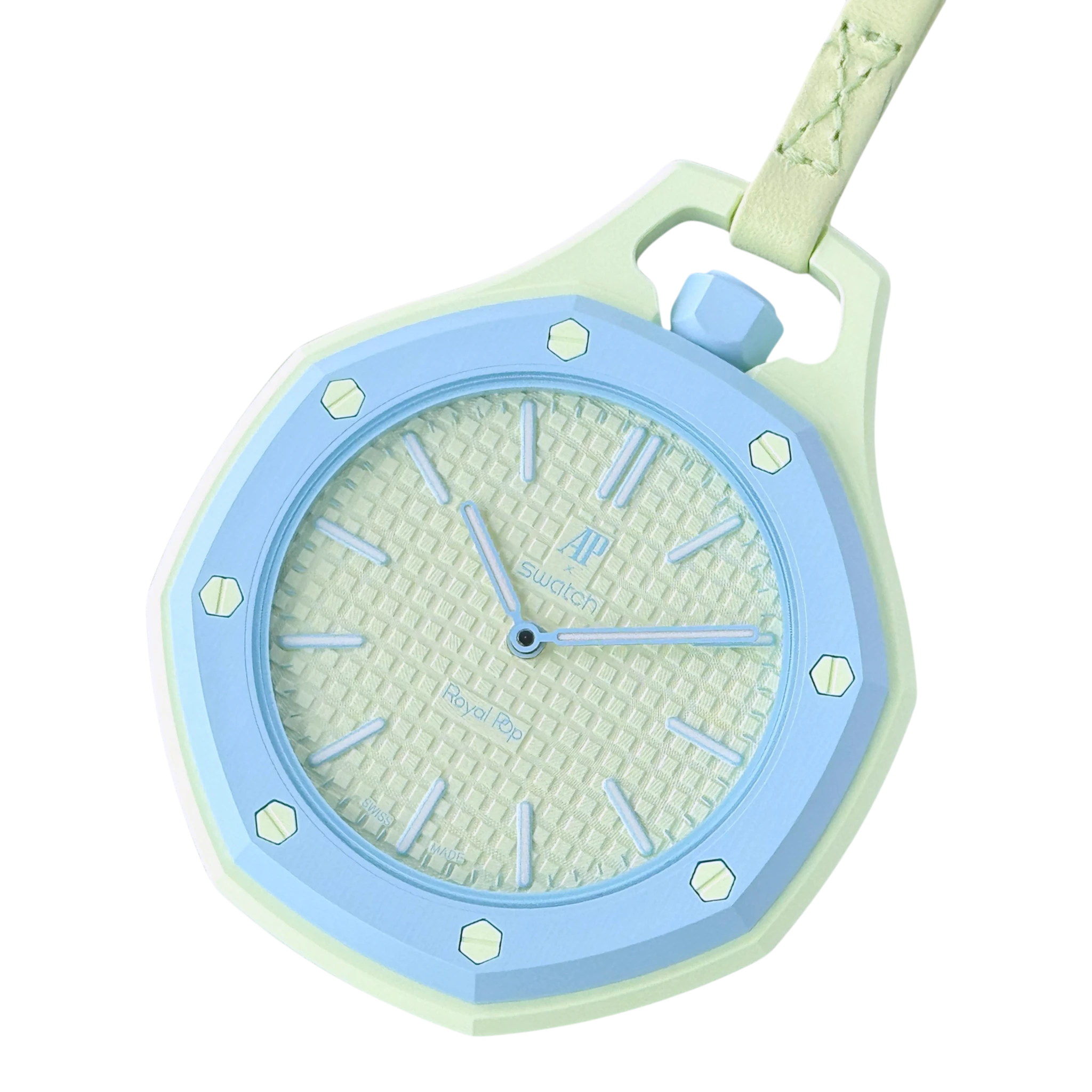 Swatch X Audemars Piguet Royal Pop BLAUE ACHT Mechanische Taschenuhr SSX03L101N
