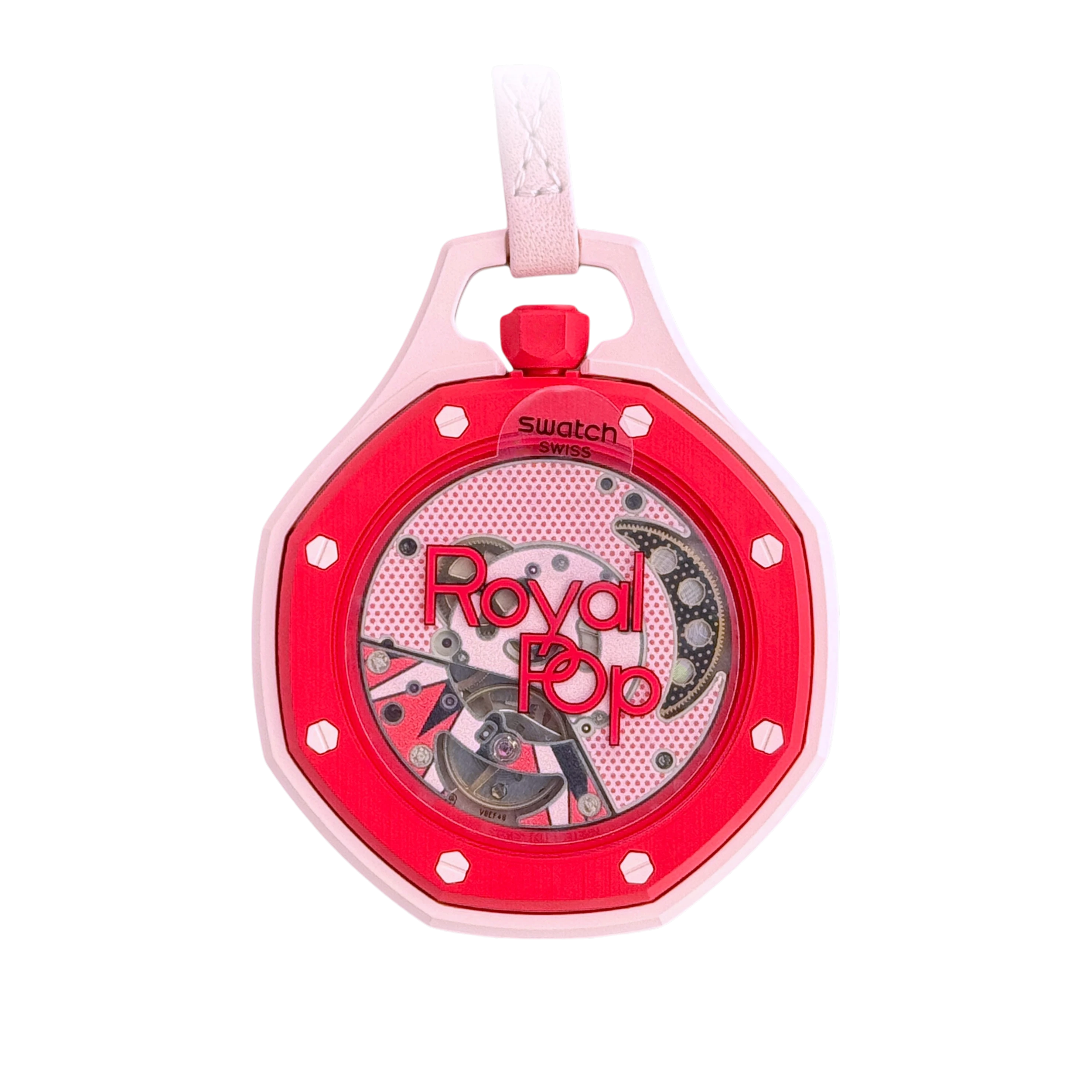Swatch X Audemars Piguet Royal Pop OTTO ROSSO Mechanische Taschenuhr SSX03R100N