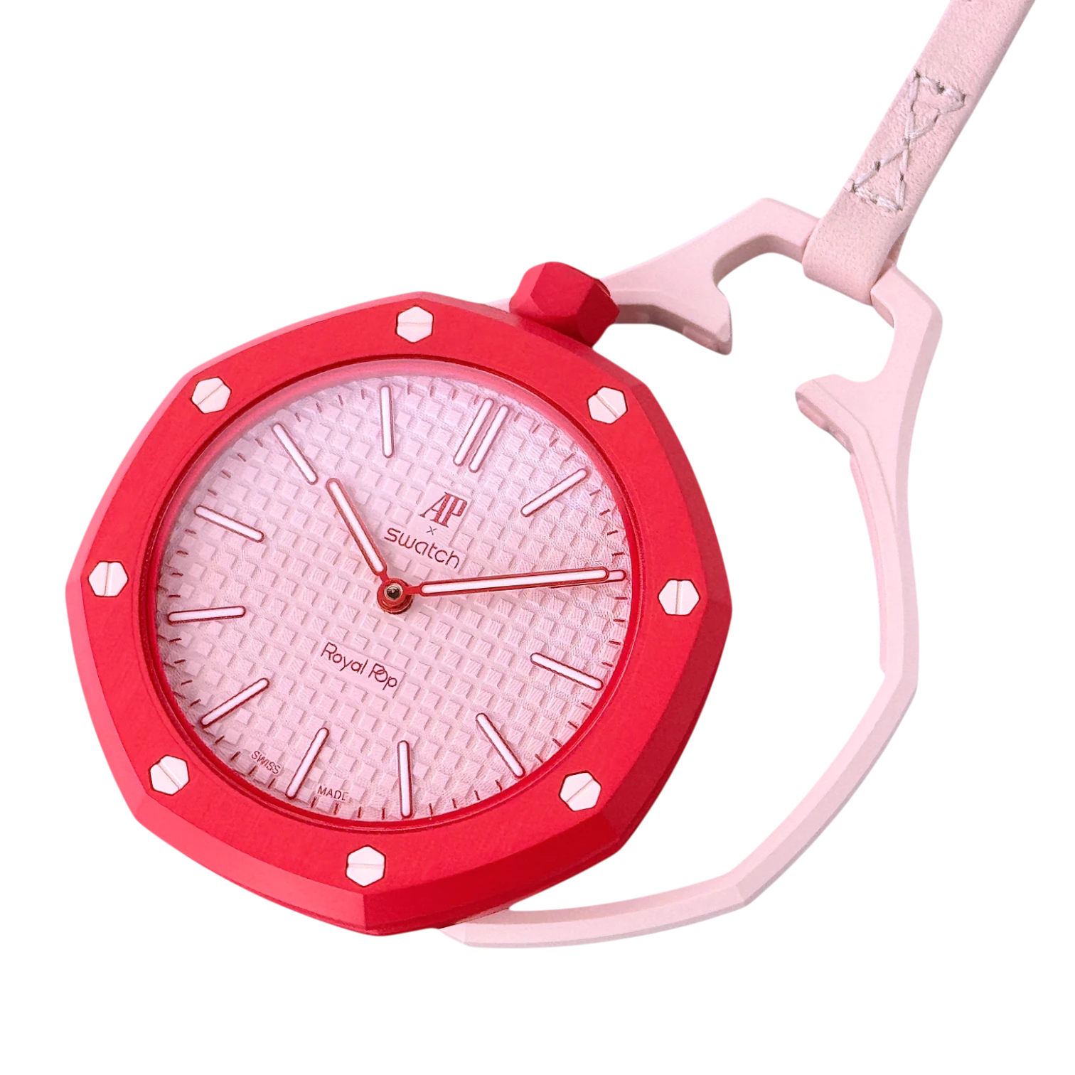 Swatch X Audemars Piguet Royal Pop OTTO ROSSO Mechanische Taschenuhr SSX03R100N