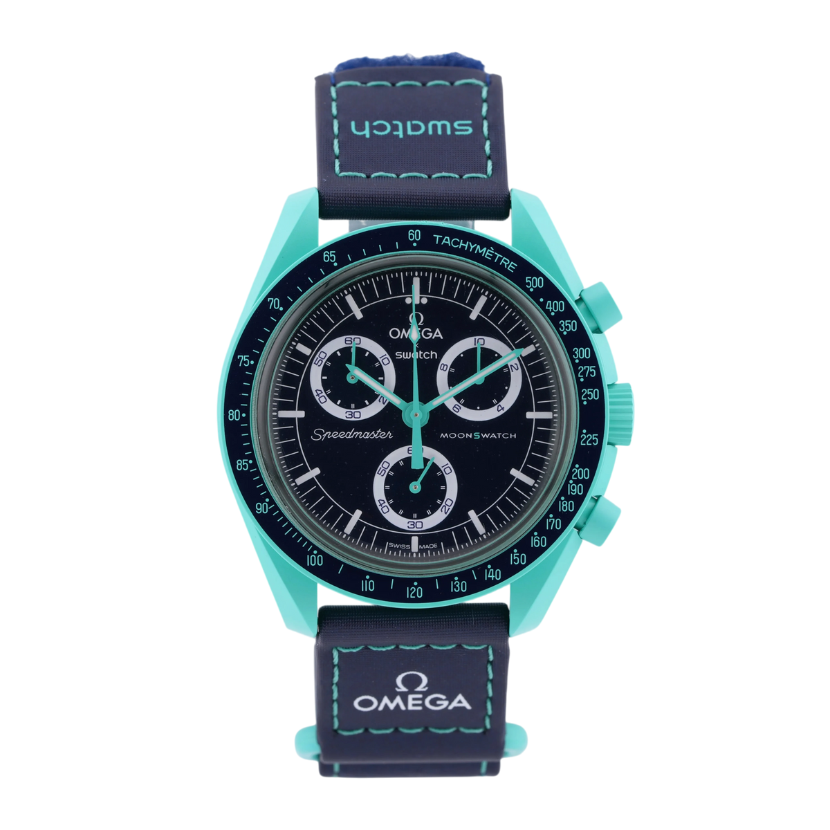 Swatch X Omega MoonSwatch Mission on Earth Polar Lights Armbanduhr Ref. SO33L103