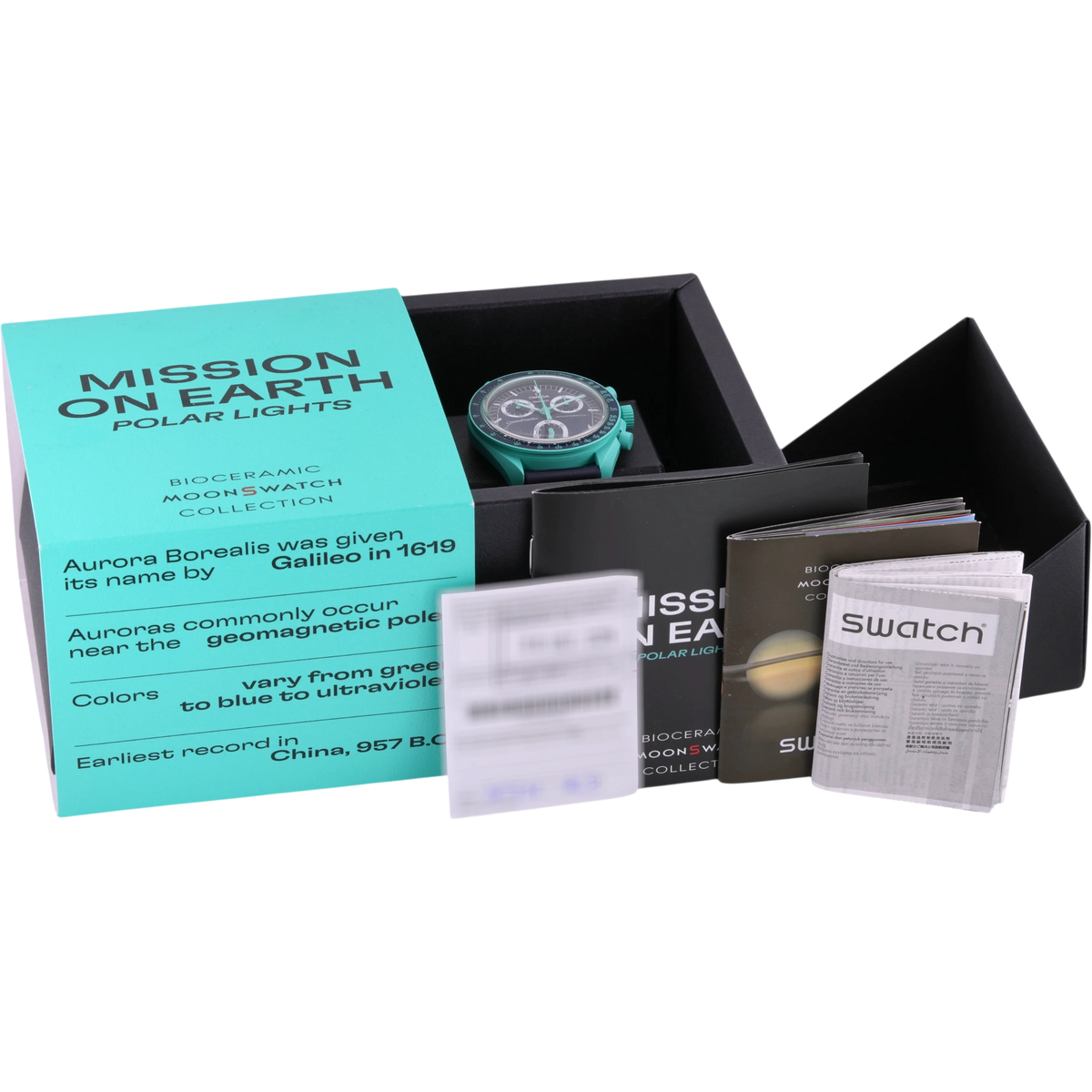 Swatch X Omega MoonSwatch Mission on Earth Polar Lights Armbanduhr Ref. SO33L103