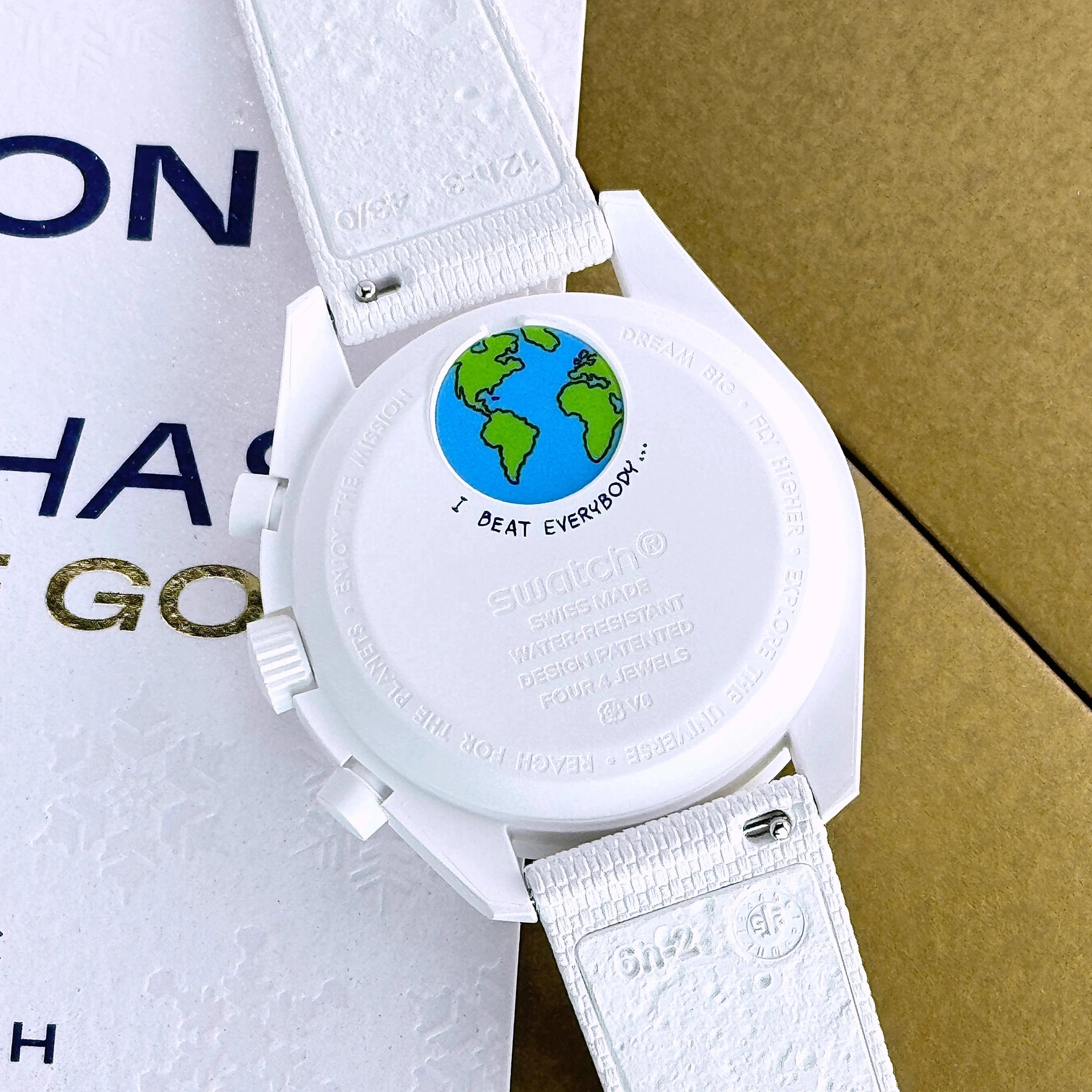 Swatch X Omega MoonSwatch Mission to Earthphase Cold Moon 'Snoopy' SO33W701L