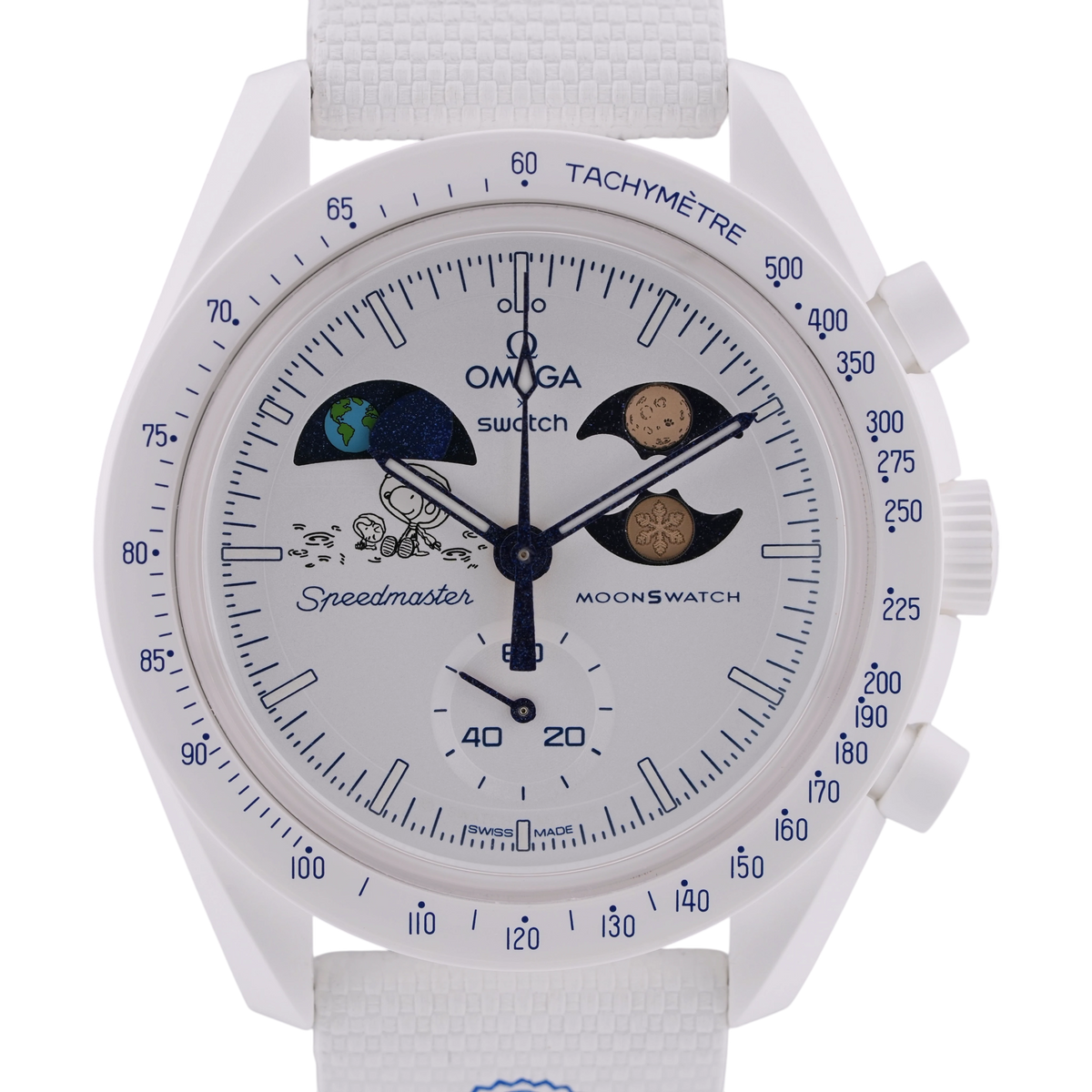 Swatch X Omega MoonSwatch Mission to Earthphase Cold Moon Weiß Ref. SO33W701L