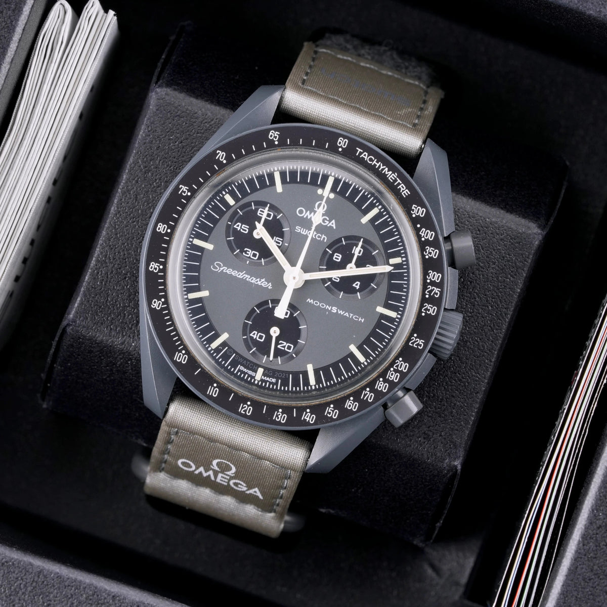 Swatch X Omega MoonSwatch Mission to Mercury Armbanduhr 42 mm SO33A100
