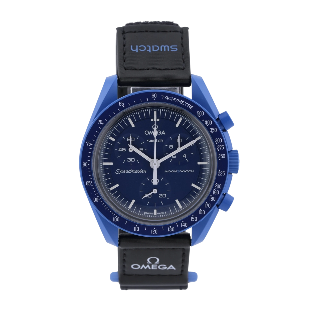 Swatch X Omega MoonSwatch Mission to Neptune Armbanduhr 42 mm Ref. SO33N100