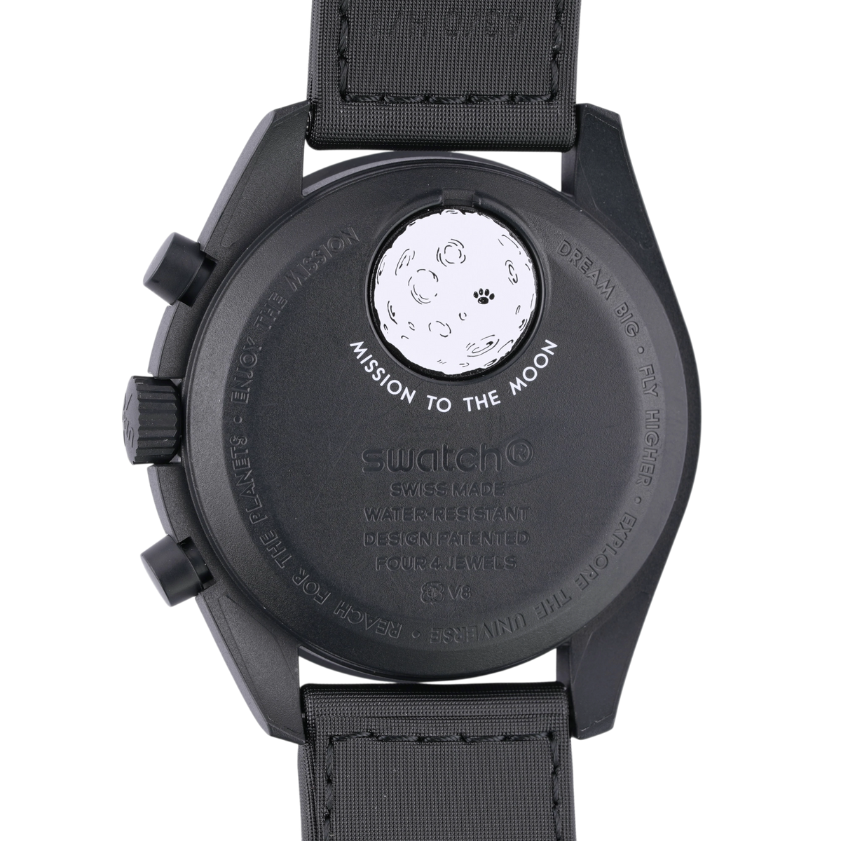 Swatch X Omega MoonSwatch Mission to the Moonphase New Moon SO33B700