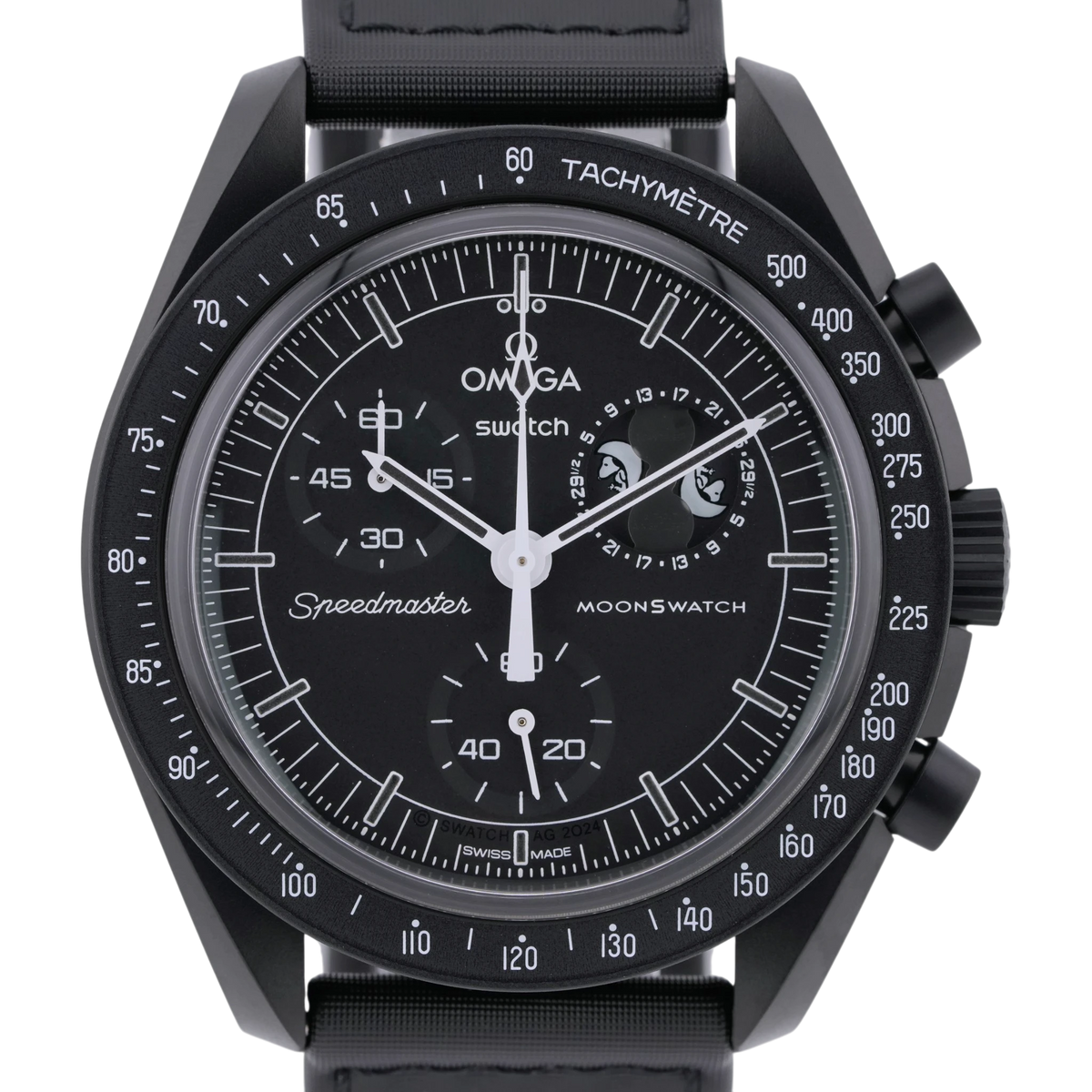 Swatch X Omega MoonSwatch Mission to the Moonphase New Moon "Snoopy" SO33B700