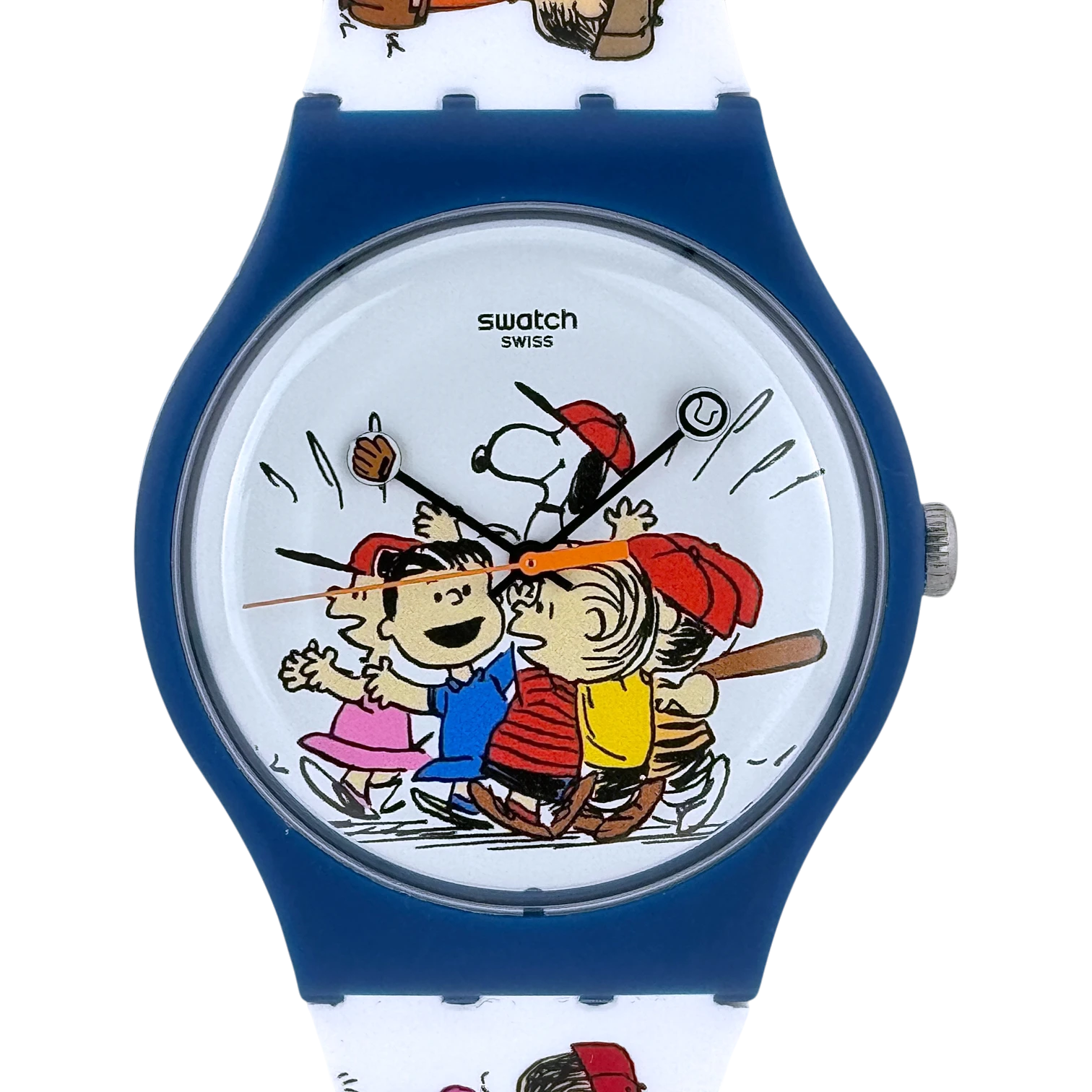 Swatch X Peanuts First Base Herren Armbanduhr 41 mm Ref. SO29Z107