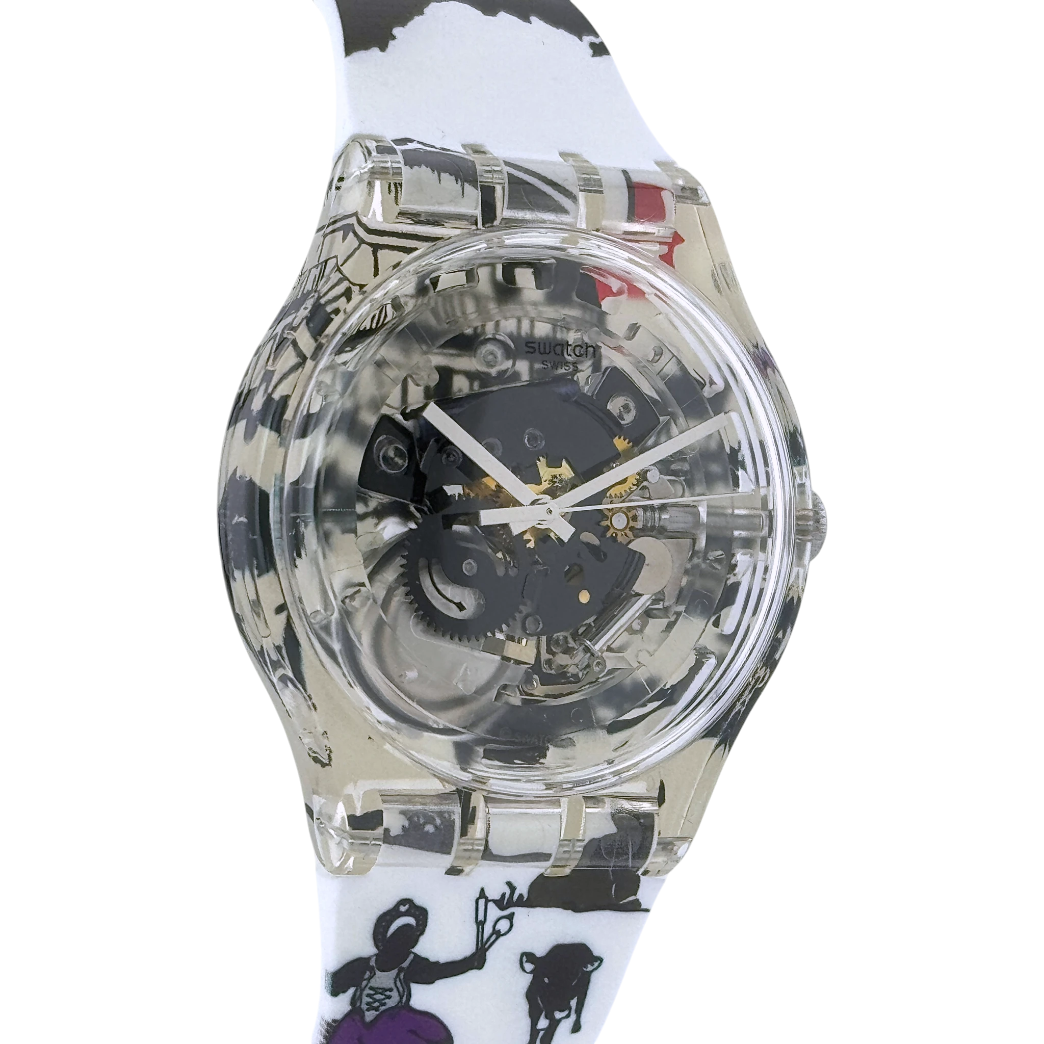 Swatch X You Time to Move 19 limitierte Armbanduhr Skelettiert HSUOK136