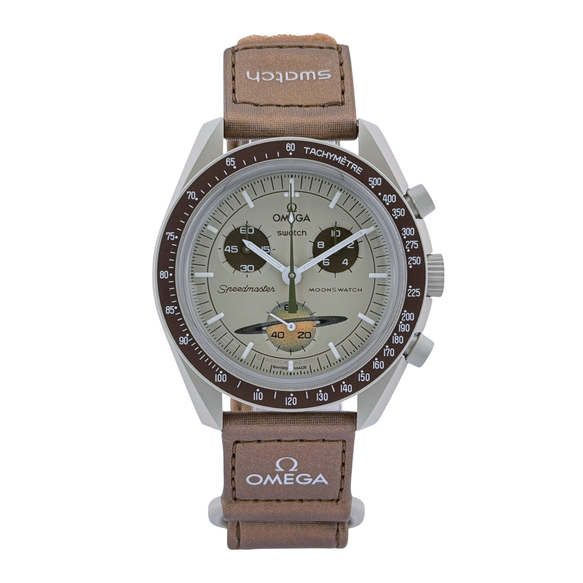 Swatch x Omega MoonSwatch mission to Saturn Armbanduhr 42 mm Ref. SO33T100