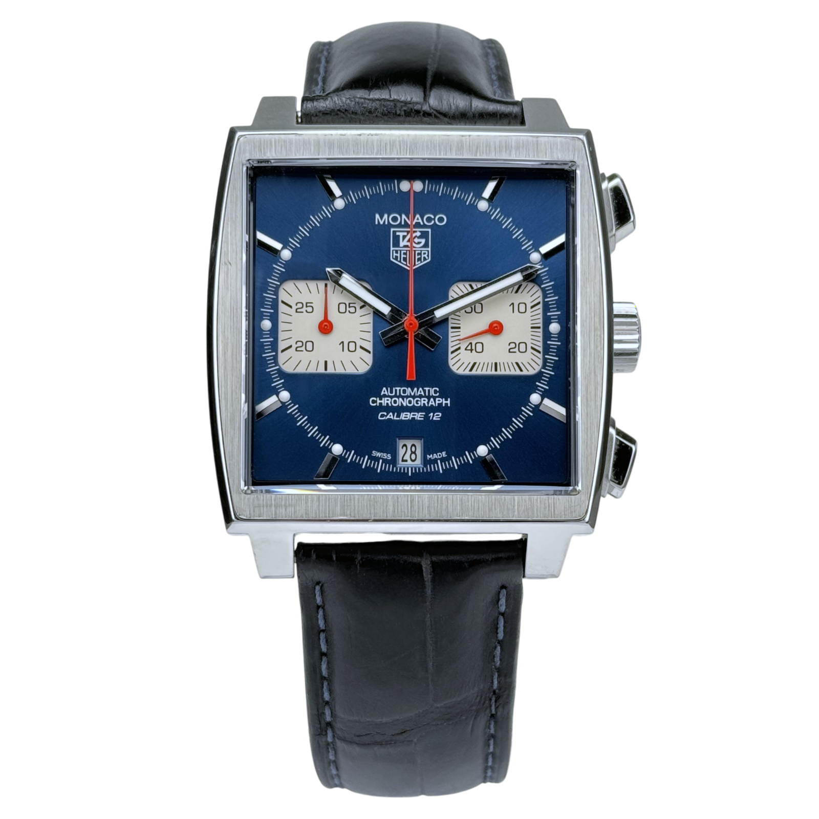 TAG Heuer Monaco Chronograph Calibre 12 Automatik Herrenuhr Ref. CAW2111.FC6183