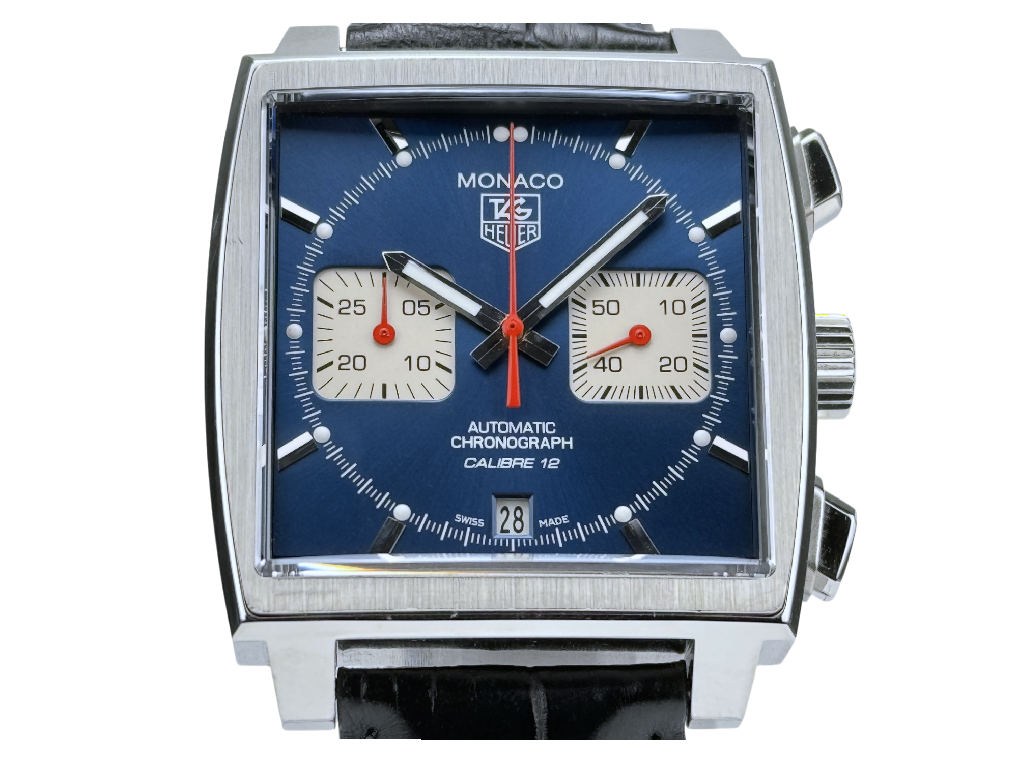 TAG Heuer Monaco Chronograph Calibre 12 Automatik Herrenuhr Ref. CAW2111.FC6183