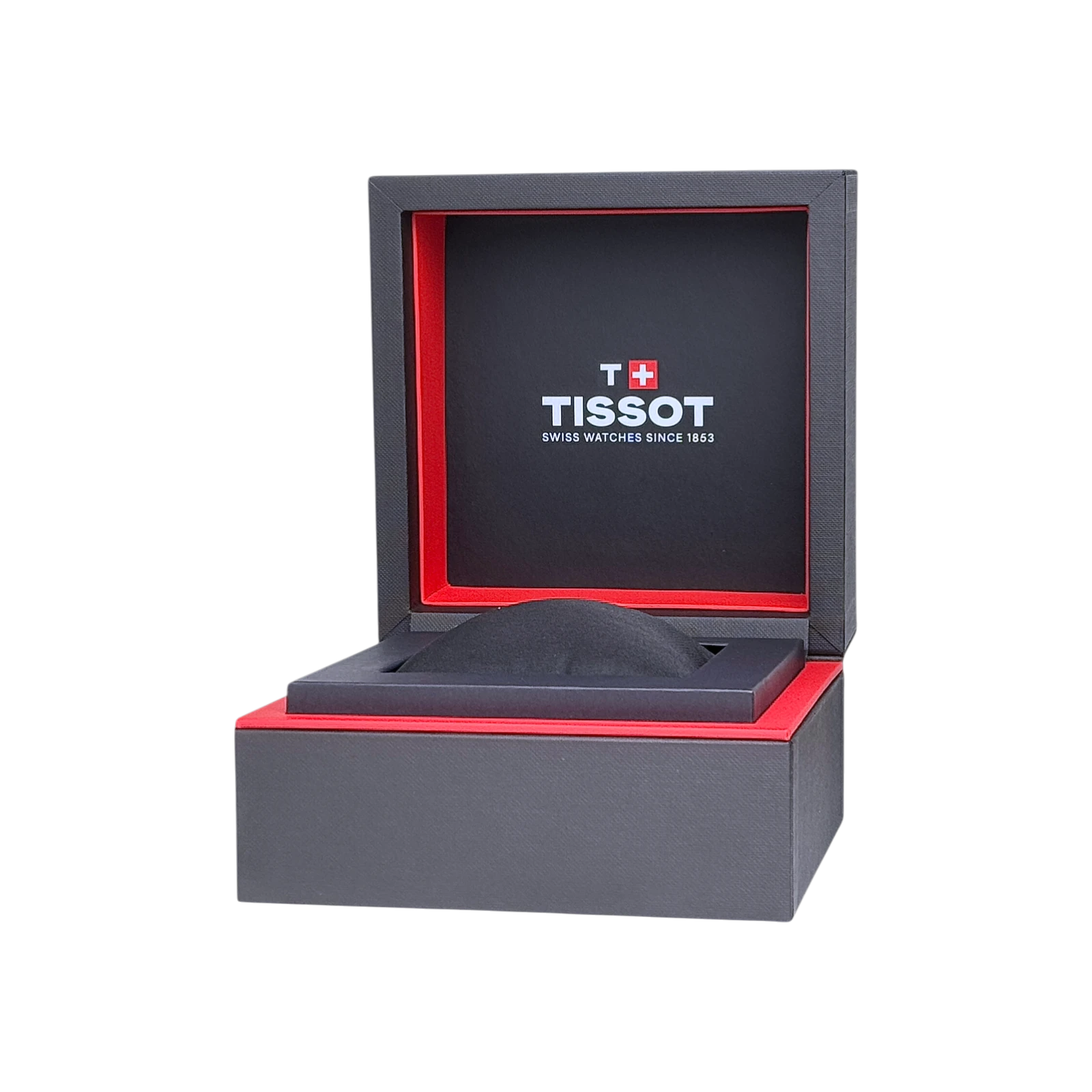 Tissot 100 % recycelte Uhrenbox, Box, Umkarton Schwarz, Rot