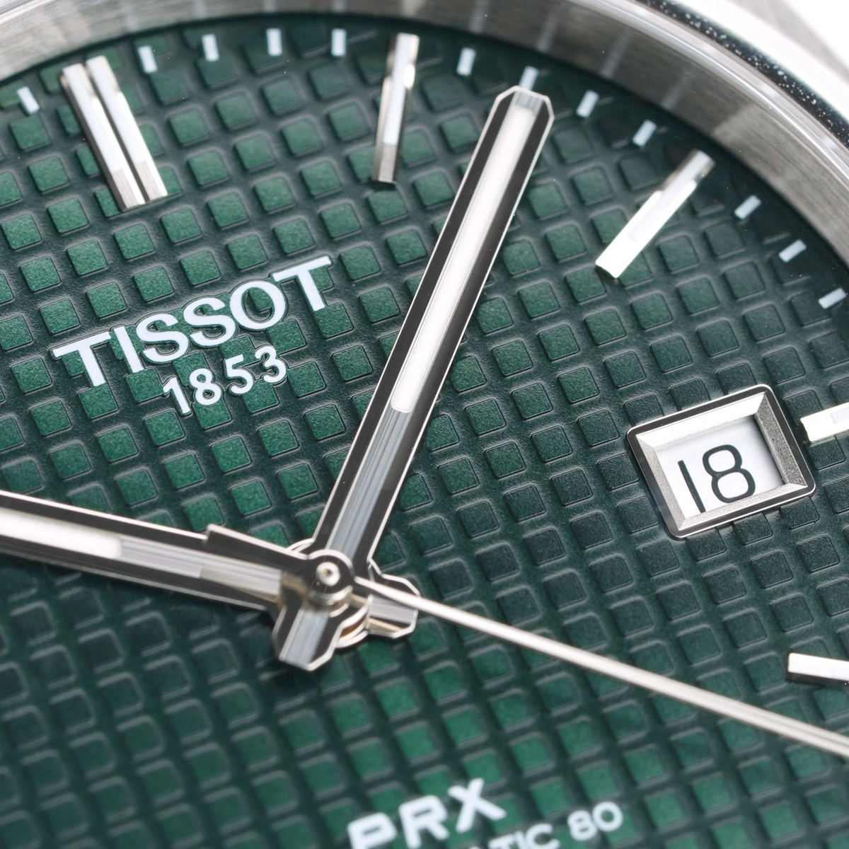 Tissot PRX Powermatic 80 40mm Automatik Armbanduhr Edelstahl Grün T1374071109100