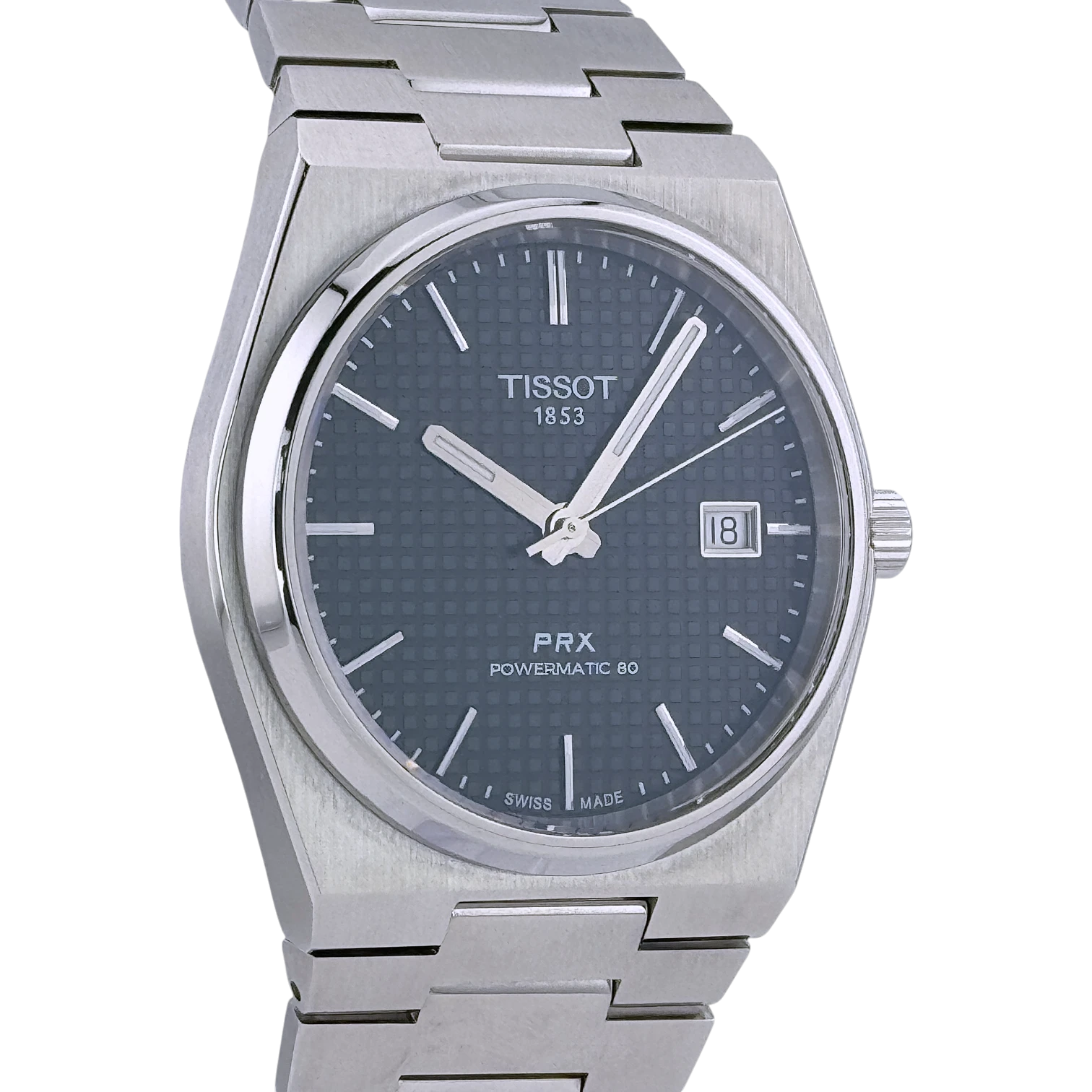 Tissot PRX Powermatic 80 40mm Automatik Armbanduhr Edelstahl Grün T1374071109100