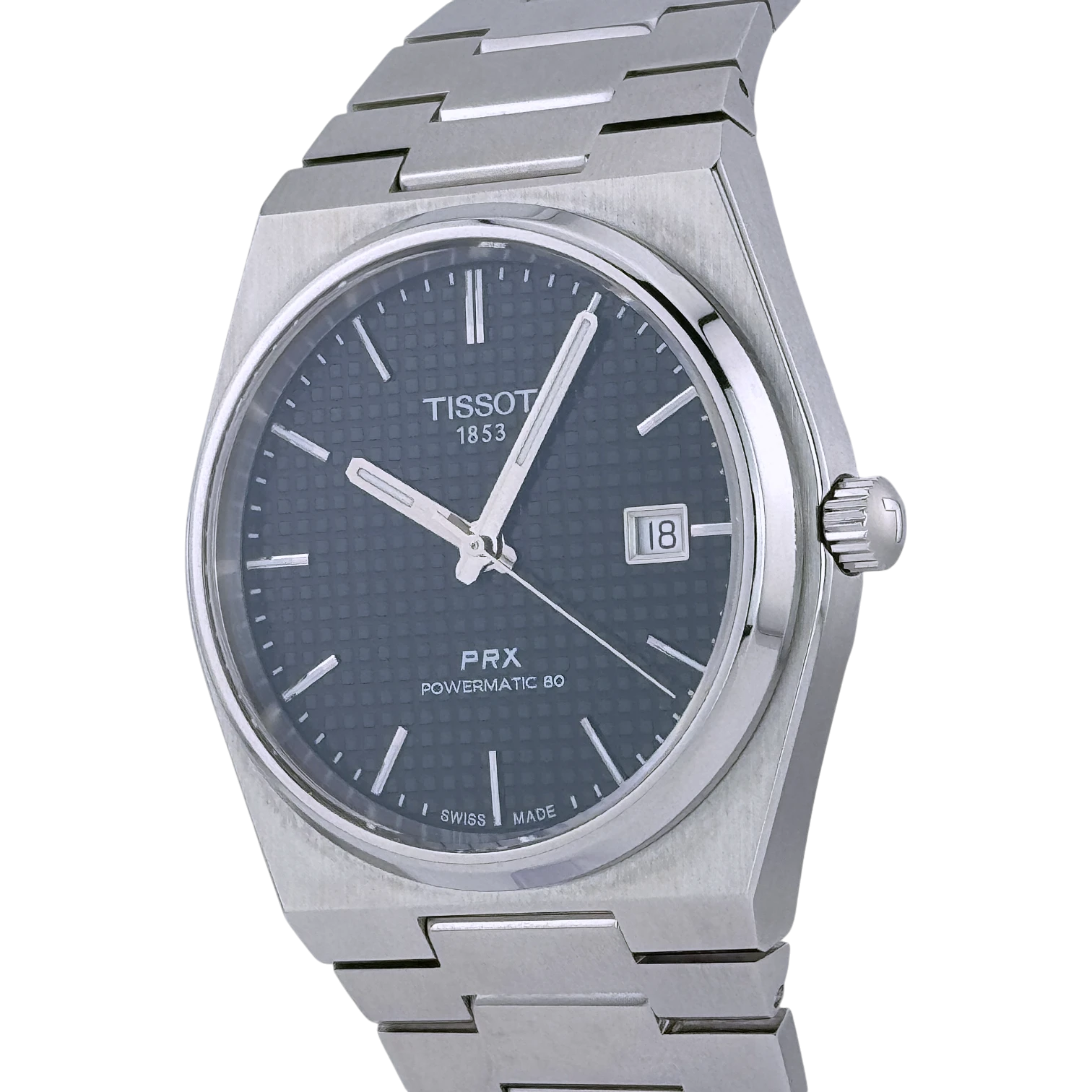 Tissot PRX Powermatic 80 40mm Automatik Armbanduhr Edelstahl Grün T1374071109100