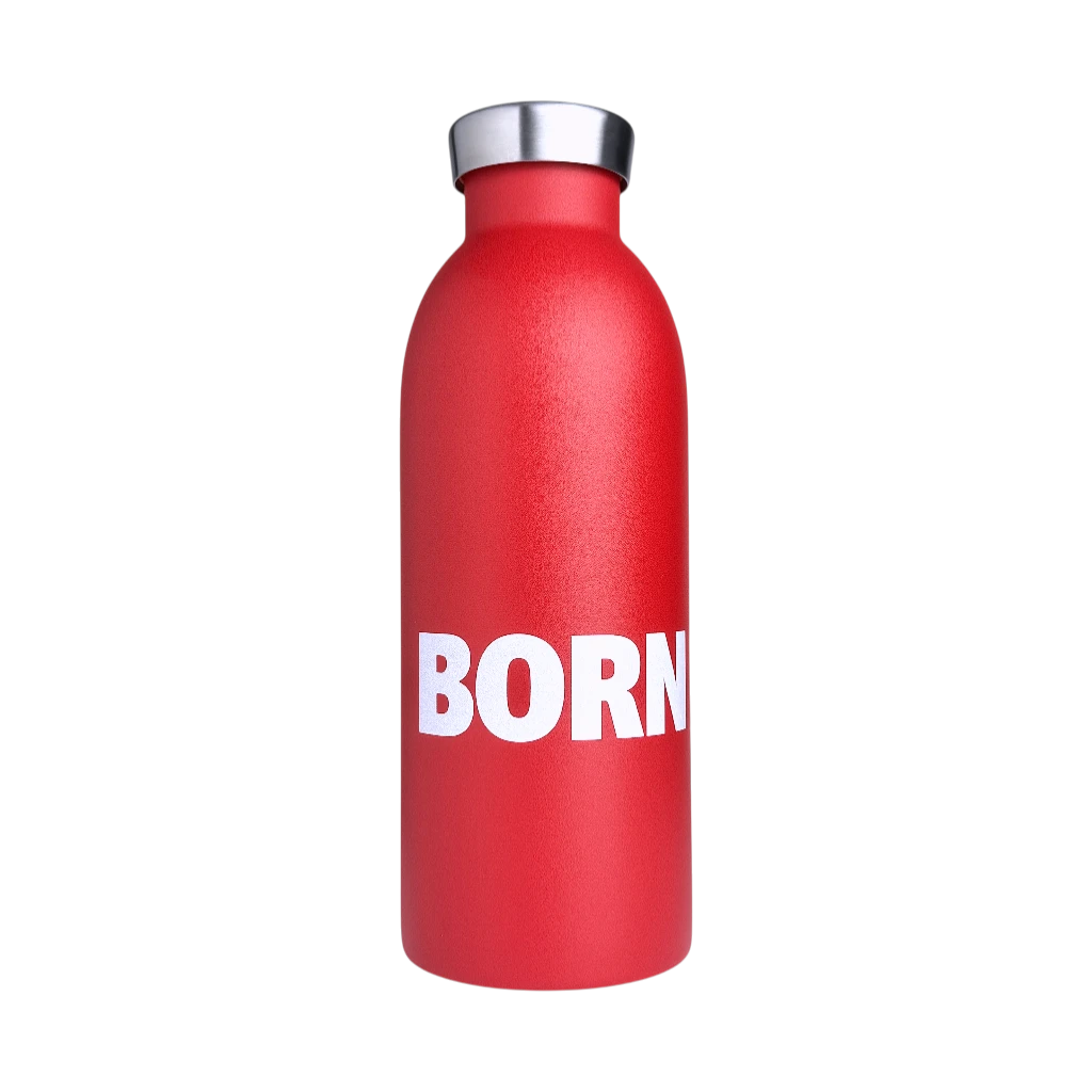 Tudor "Born to Dare" isolierte Thermosflasche Edelstahl Rot 500ml