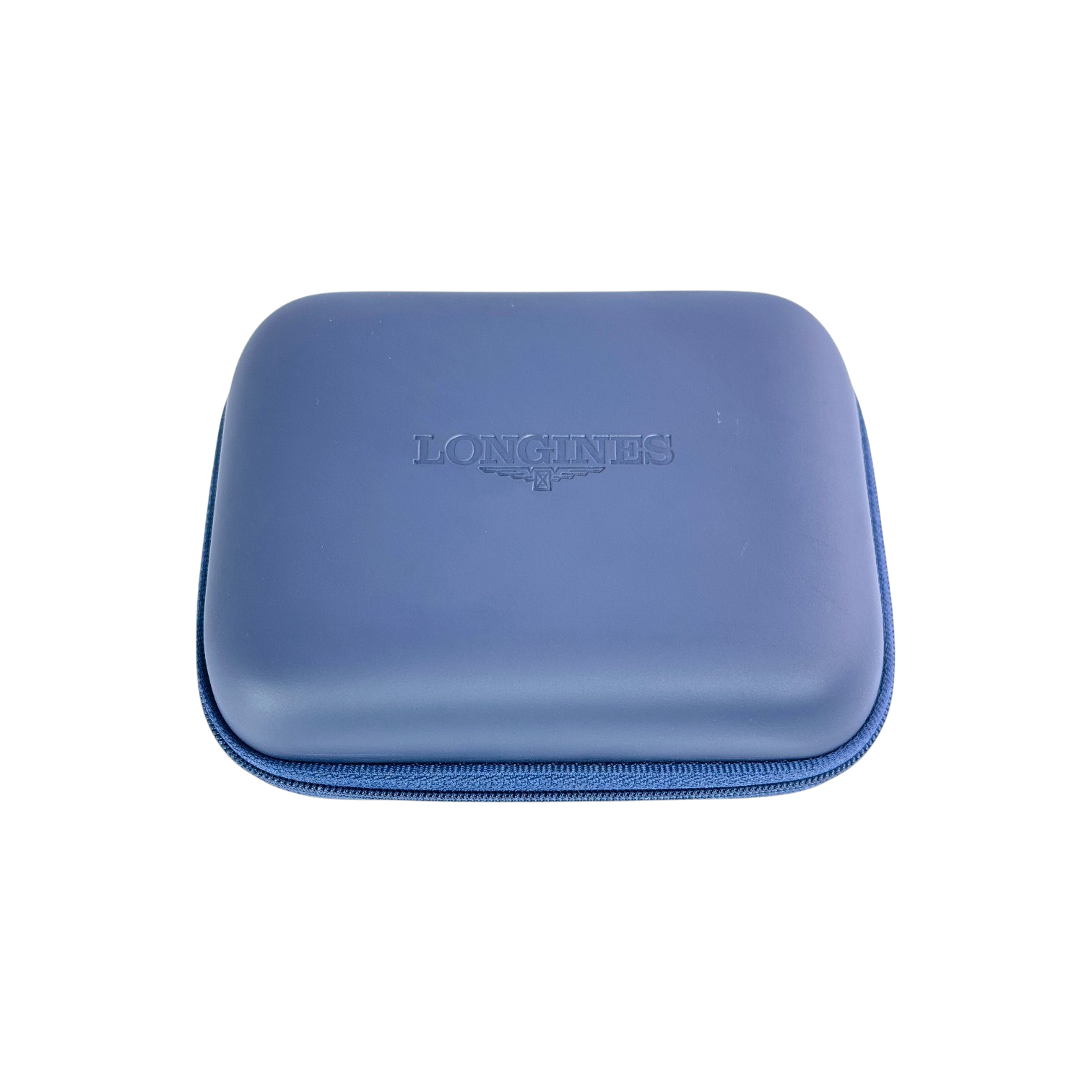 Longines Uhrenetui Reiseetui Etui Reisebox Box Blau service travel case pouch