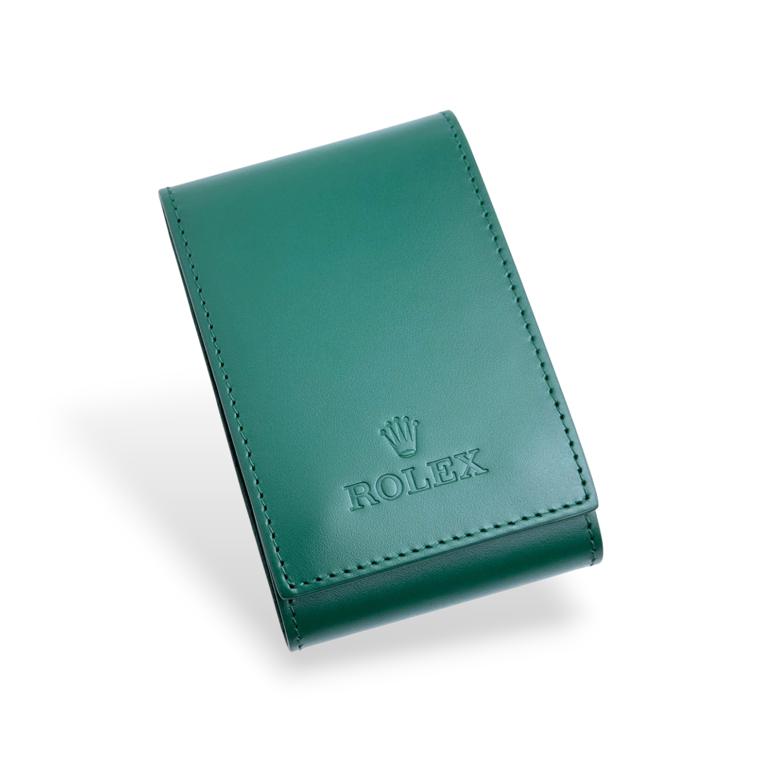 Rolex Uhrenetui Reiseetui Reisebox Etui Grün mit Umkarton 