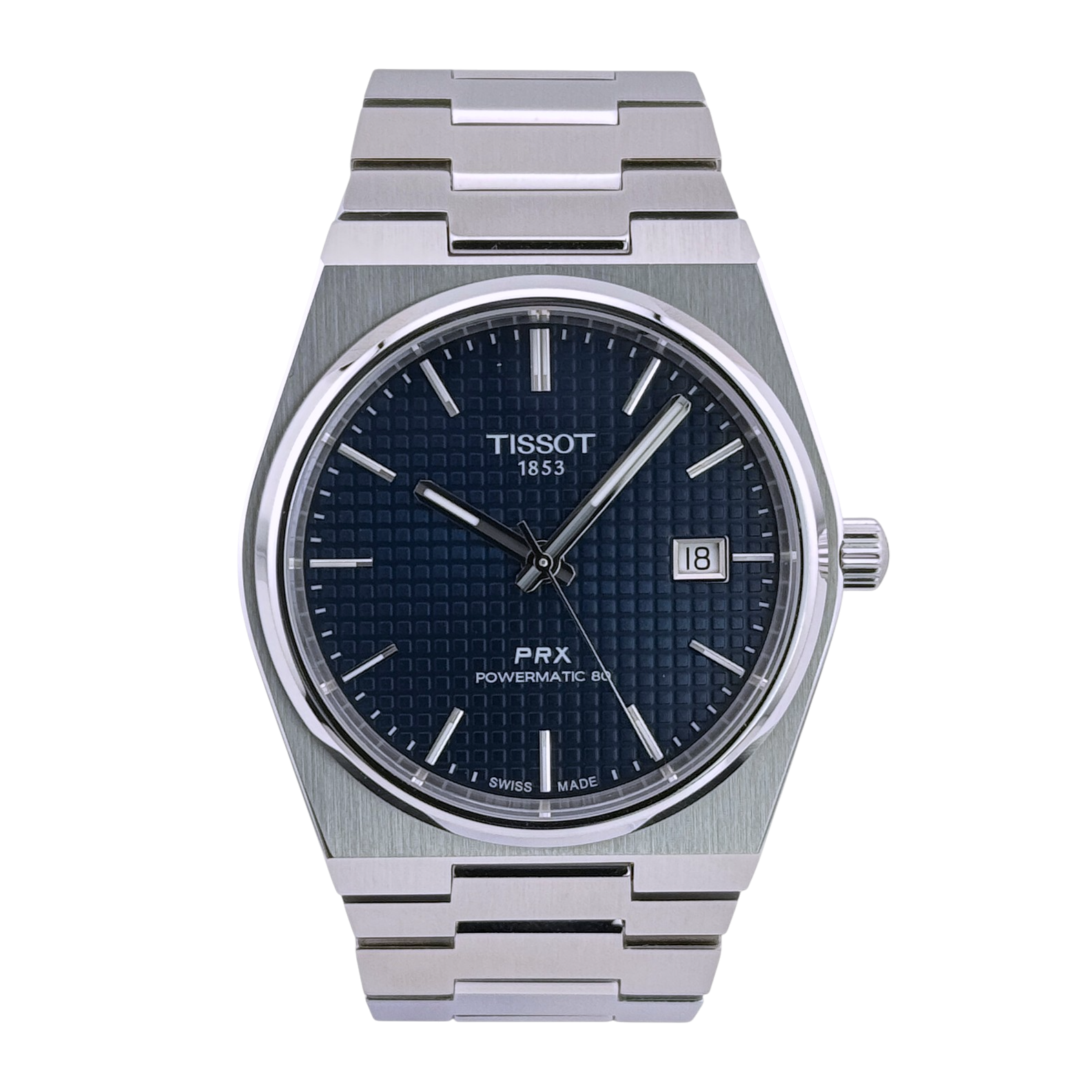 Tissot PRX Powermatic 80 40mm Armbanduhr Automatik Edelstahl Blau T1374071104100