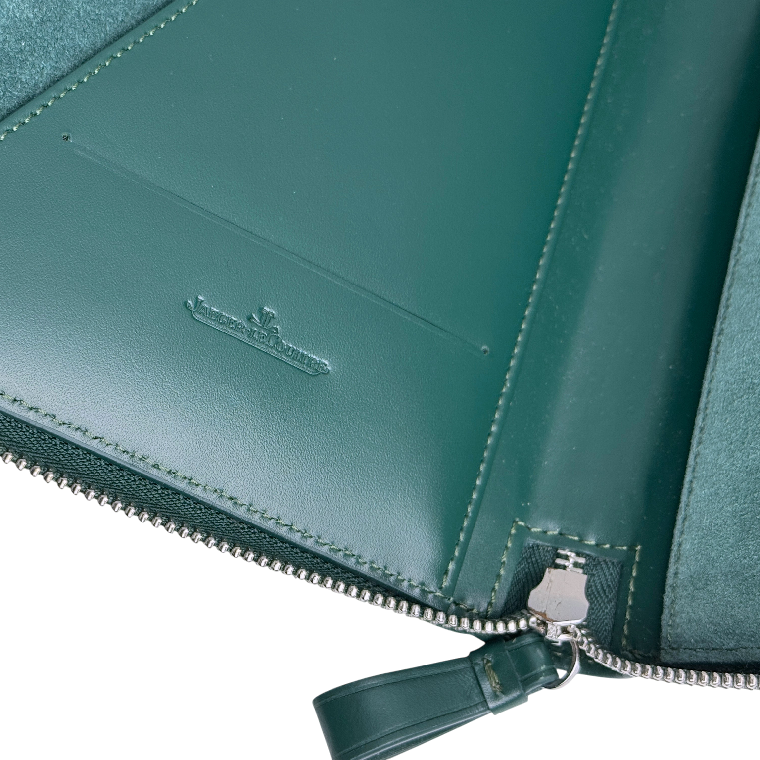 Jaeger-LeCoultre Dokumententasche Dokumentenmappe Aktenmappe Grün mit Notizbuch