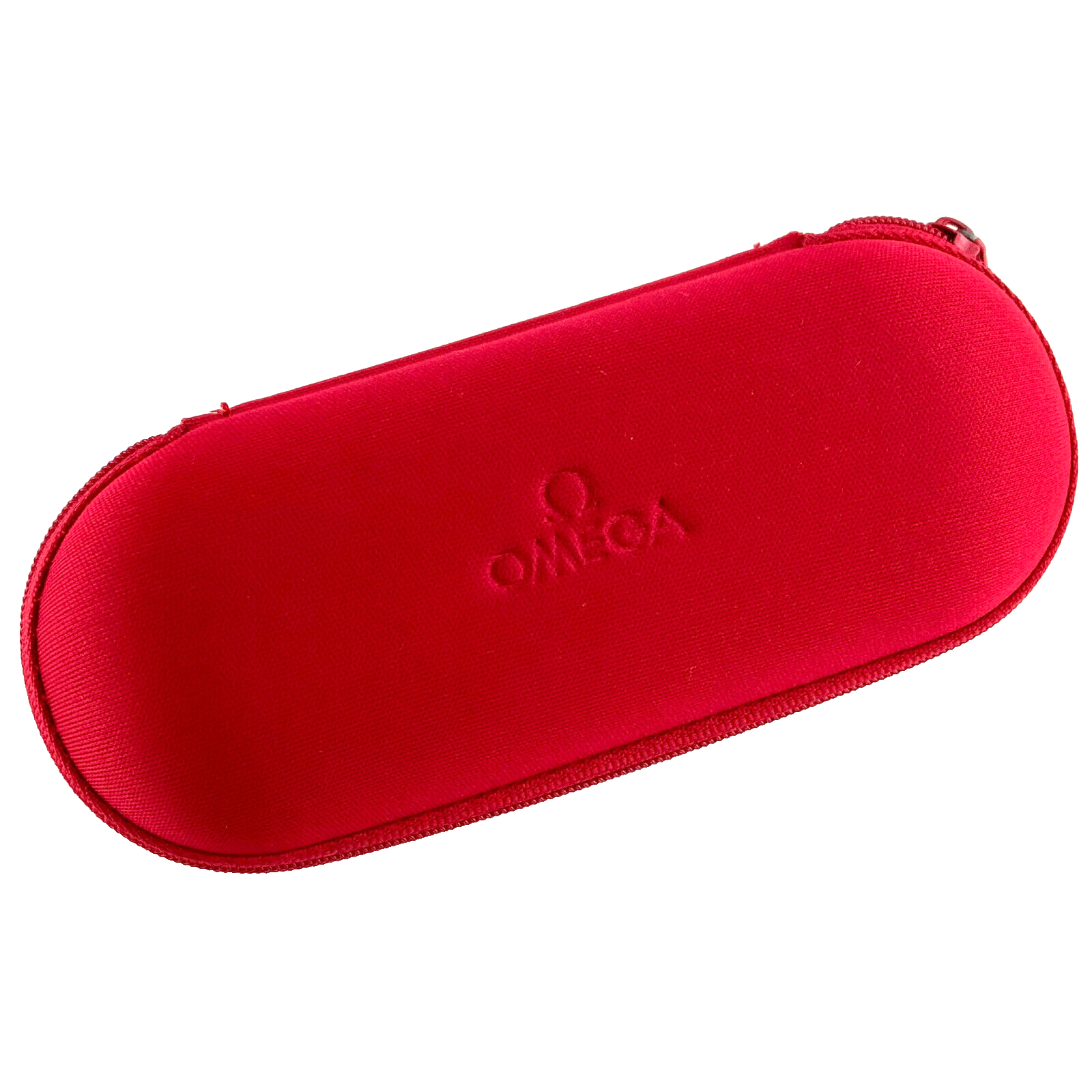 Omega Travel Case Pouch Service Etui Reiseetui Reisebox Uhrenetui Rot Red Kunststoff Box
