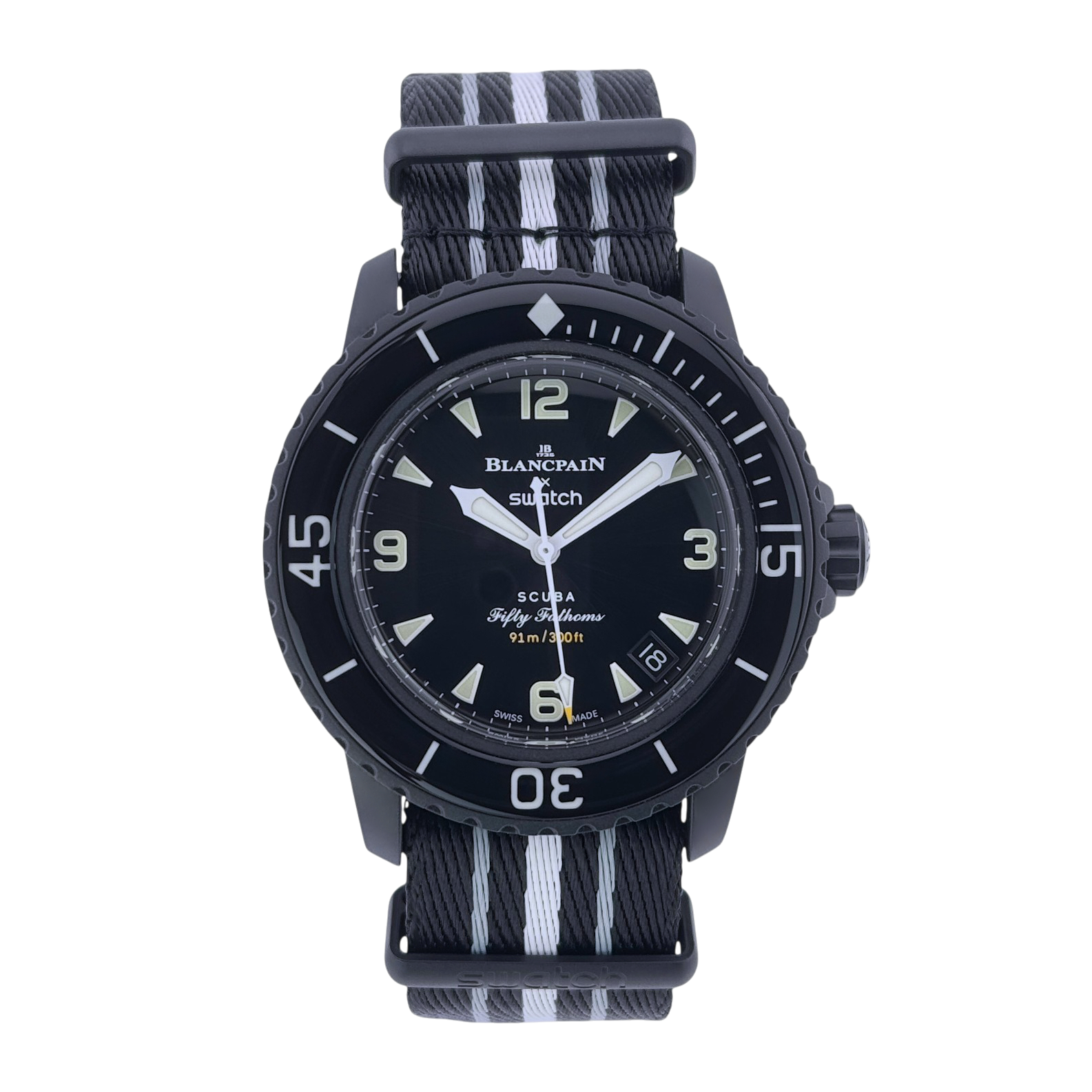 Swatch x Blancpain Scuba Fifty Fathoms Ocean of Storms Armbanduhr SO35B400 