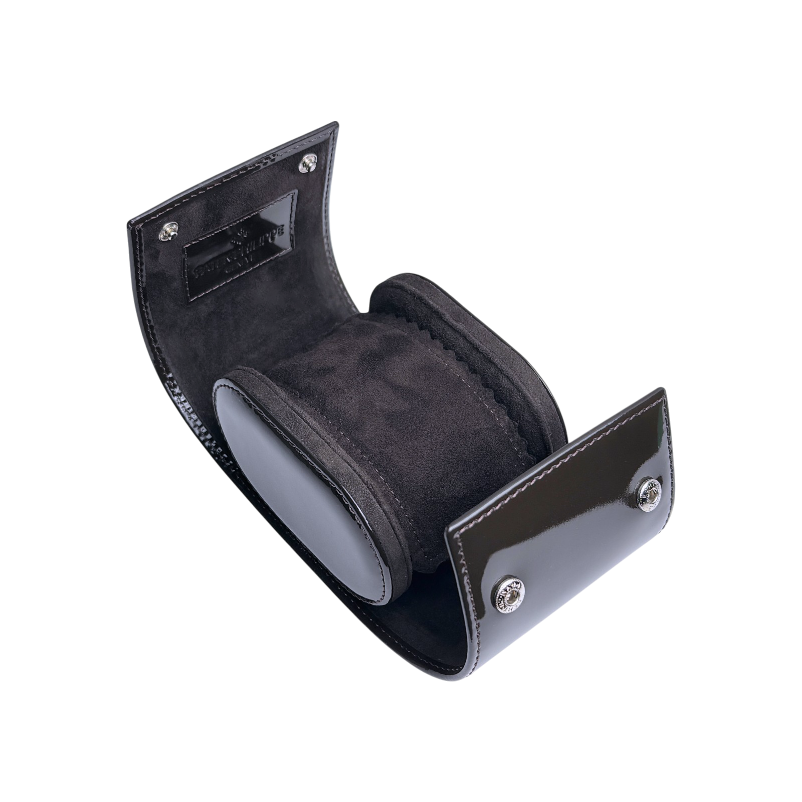 Patek Philippe Uhrenetui Etui Reiseetui Box Braun Lackoptik travel case pouch