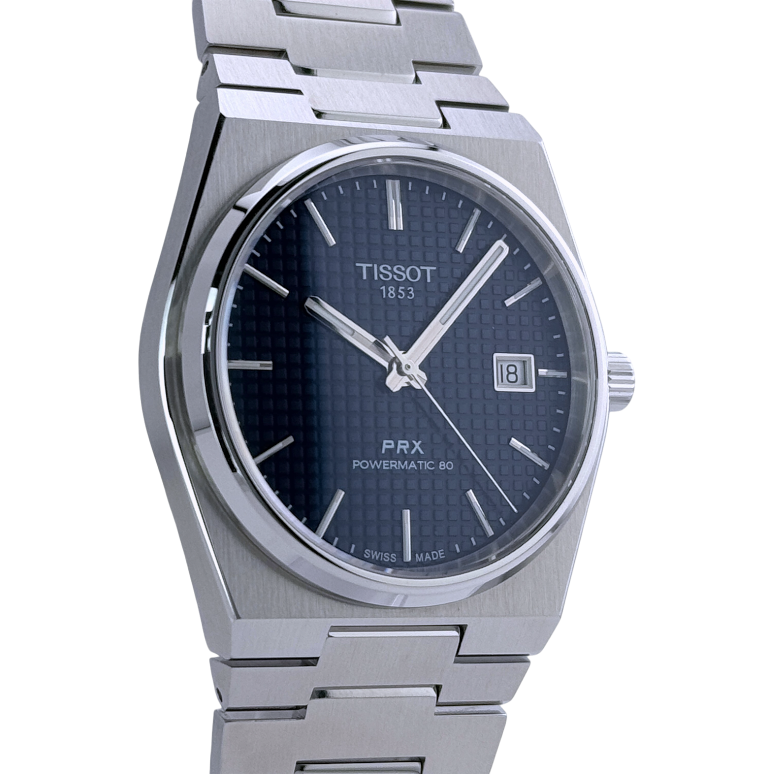 Tissot PRX Powermatic 80 40mm Armbanduhr Automatik Edelstahl Blau T1374071104100