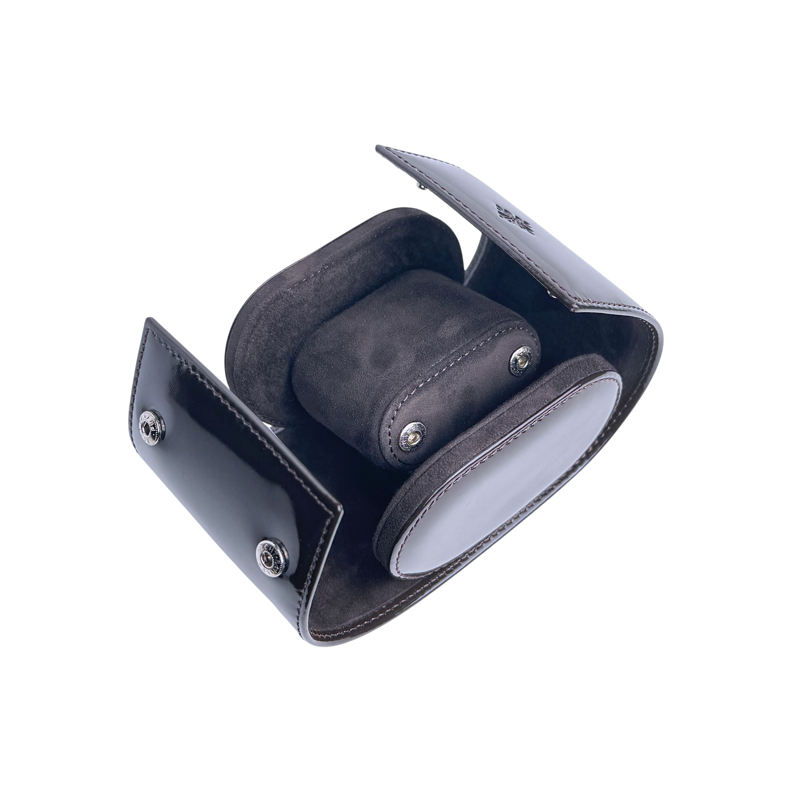 Patek Philippe Uhrenetui Etui Reiseetui Box Braun Lackoptik travel case pouch