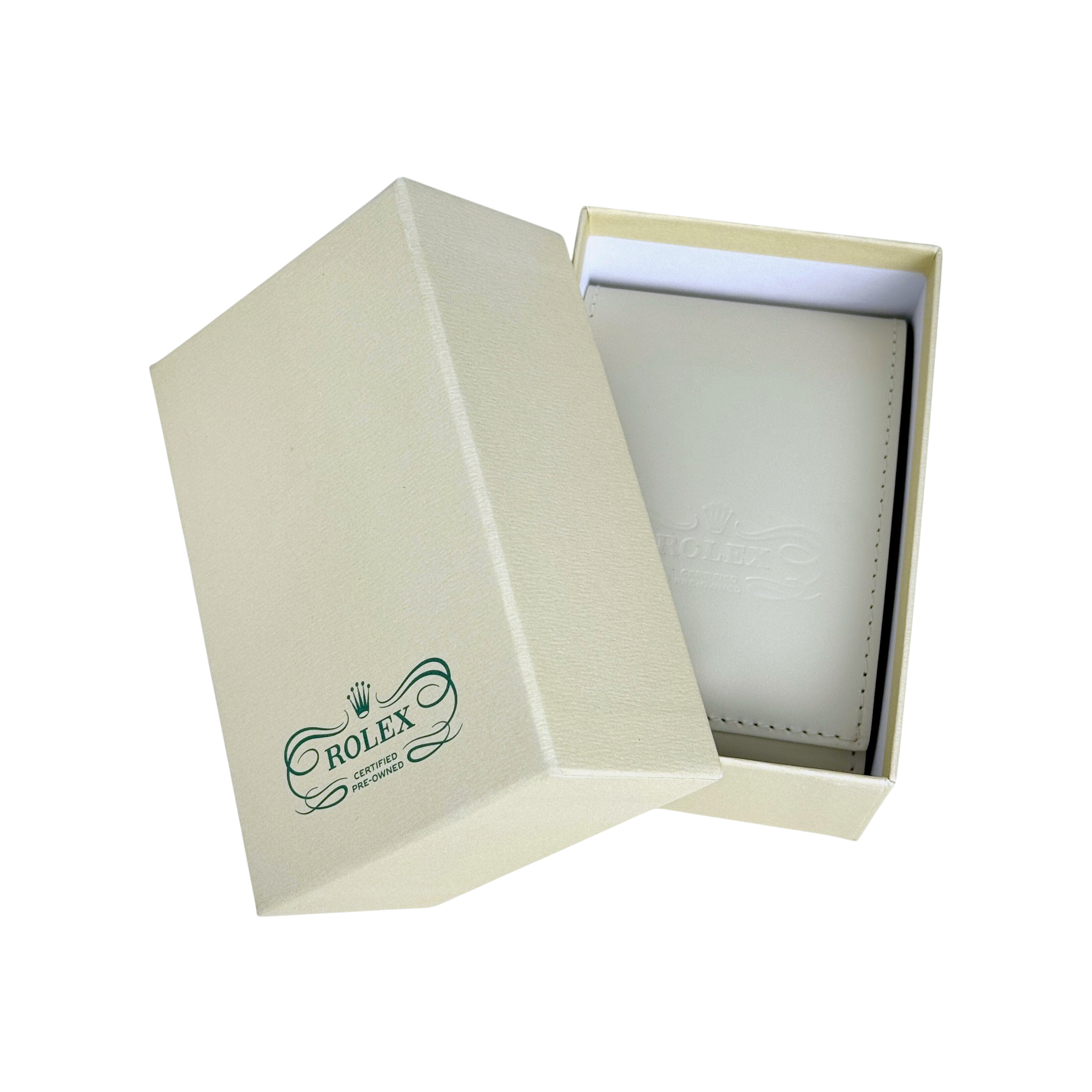 Rolex "Certified pre-owned" (CPO) watch case beige with outer box