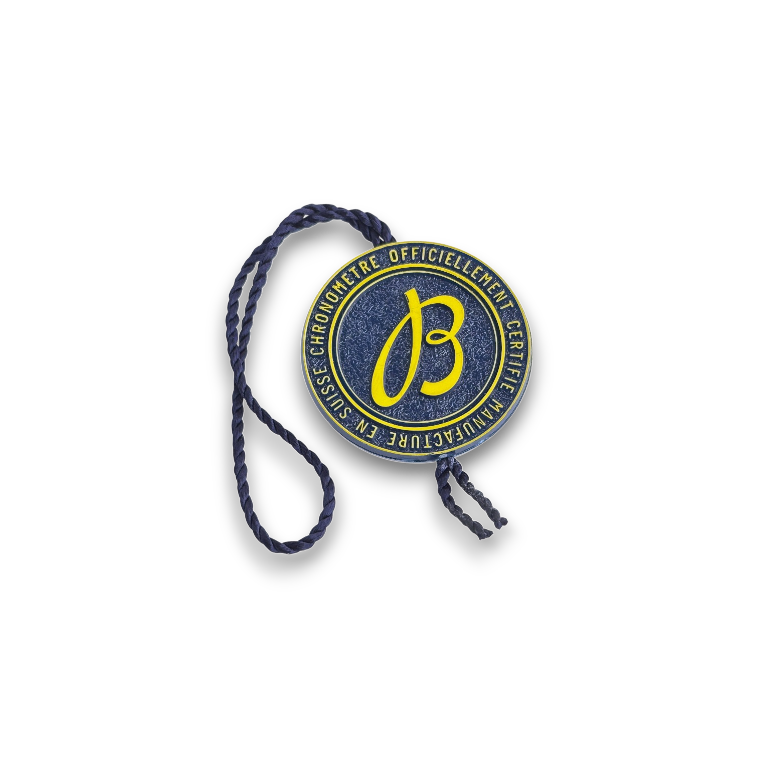 Breitling Chronometer Hang Tag Siegel Anhänger Blau, Gelb
