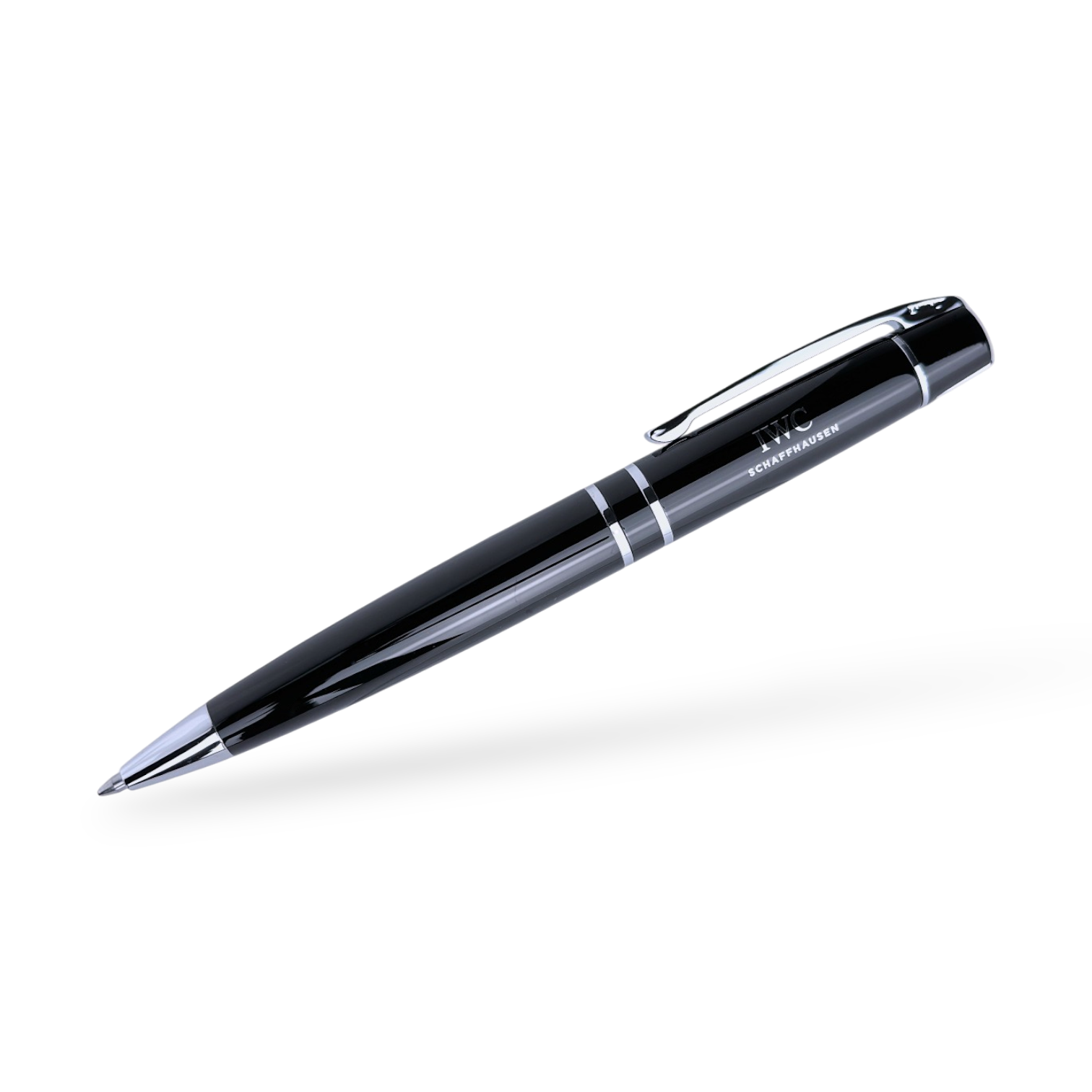 IWC-Schaffhausen Metall Kugelschreiber Kuli Stift in Schwarz