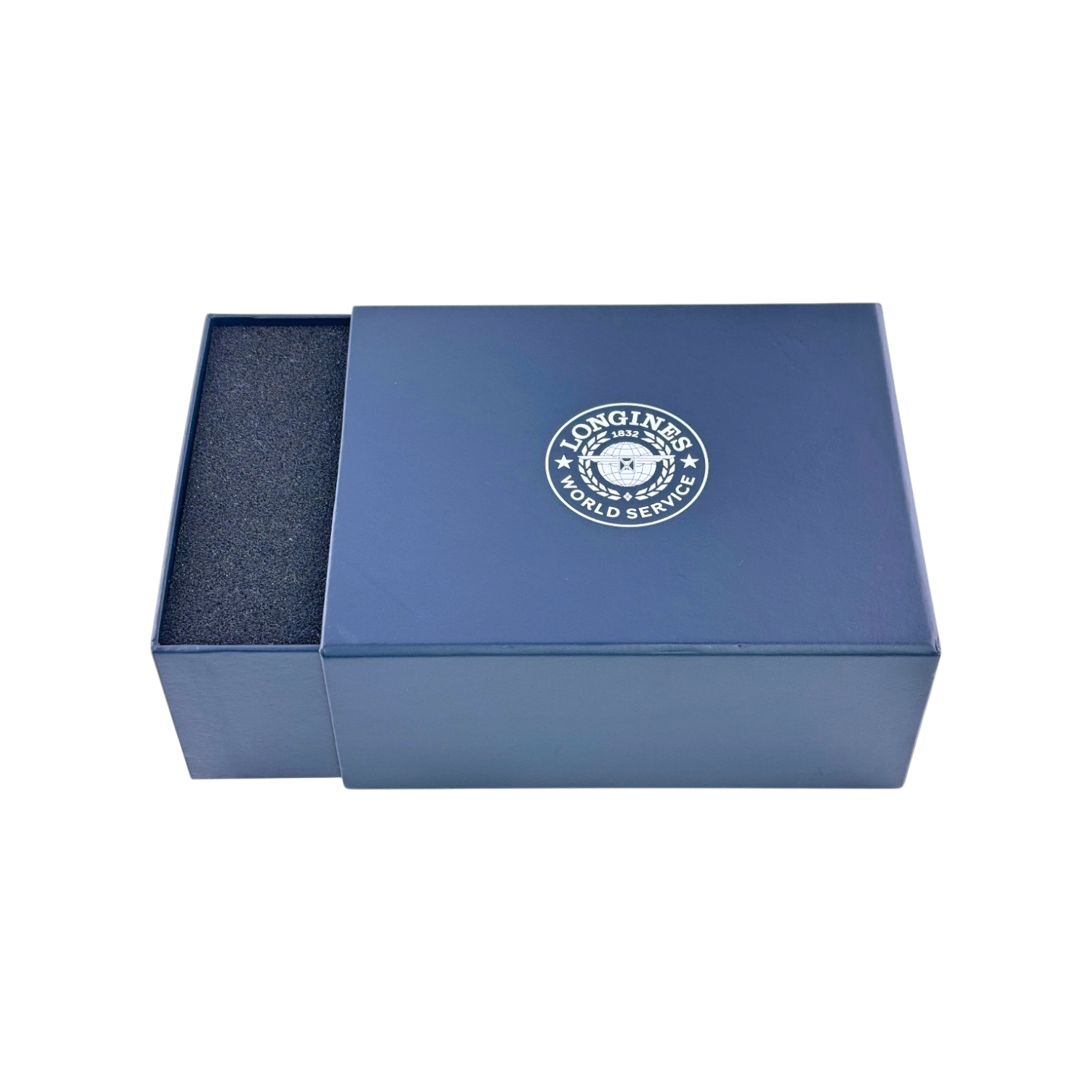 Longines Uhrenetui Etui Reiseetui Reisebox Box Blau service travel case pouch
